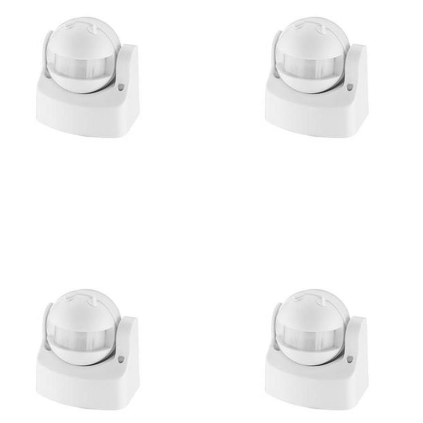 Sensörler LINEA Duvar Tipi 180 Derece Sıva Üstü IP44 Hareket Sensörü-4LÜ LINEA Duvar Tipi 180 Derece Sıva Üstü Hareket Sensörü-Beyaz/Siyah-4LÜ