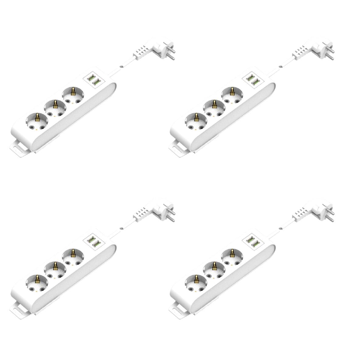 Grup Prizler LS-HRZ-3'Lü-Usb'Li Grup Priz-5 metre-kablolu LS-HRZ-3'Lü-Usb'Li Grup Priz-5 metre-kablolu-4lü