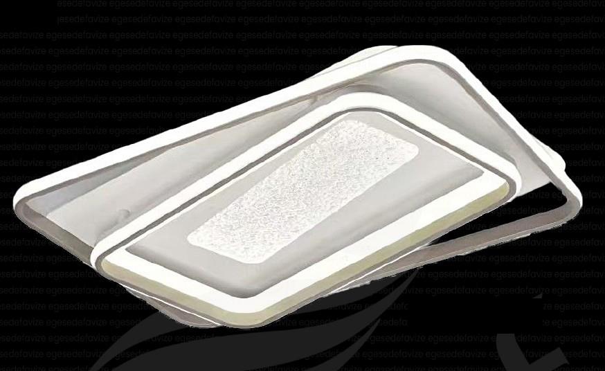 Plafonyer Avize Modern Dikdörtgen LED Plafonyer 650x450 mm Katmanlı Tavan Lambası Modern Dikdörtgen Katmanlı LED Plafonyer