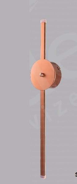 Led Aplik Modern LED Duvar Apliği 1W Bakır Dekoratif Lineer Aplik Modern LED Bakır Linear Duvar Apliği