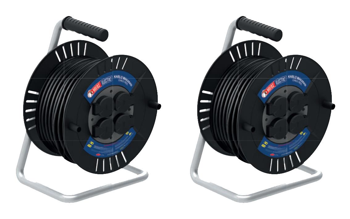 Grup Prizler ROLL 3-Kablolu-Seyyar Makara-30metre-2Lİ ROLL 3-Kablolu-Seyyar Makara-30metre-2Lİ