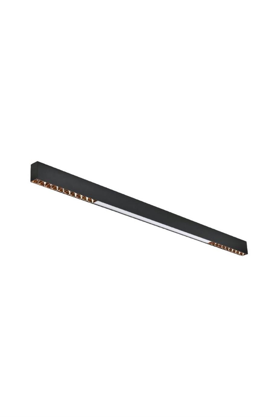 Linear Armatürler Sıva Üstü Satürn - Lambasan 120cm Rose Kompakt Lens + Opak Difüzörlü Linear Armatür
