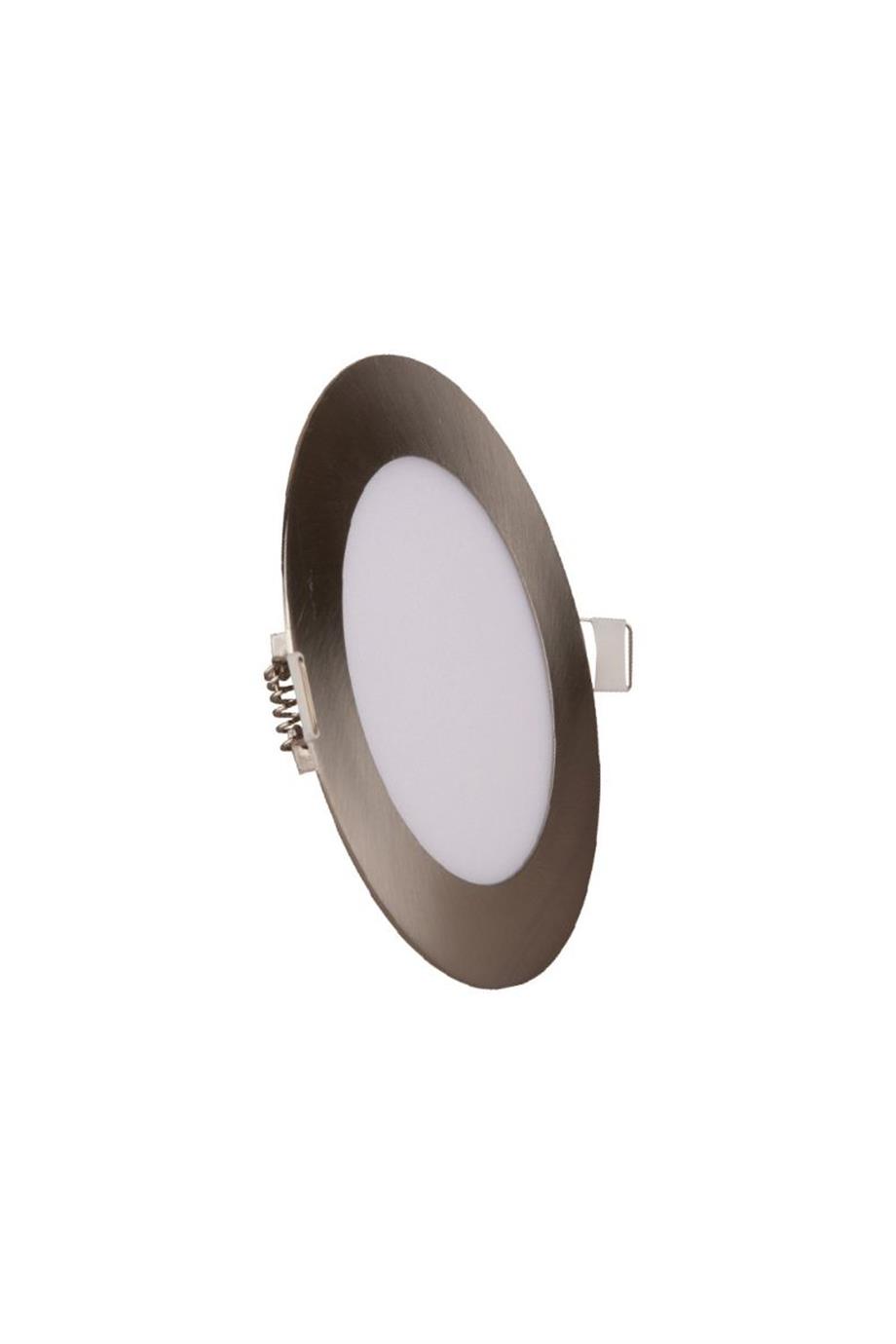 Saten Kare ve Siyah Kasa Paneller Sıva Üstü Satürn - Lambasan 9 Watt Saten Kasa Alüminyum