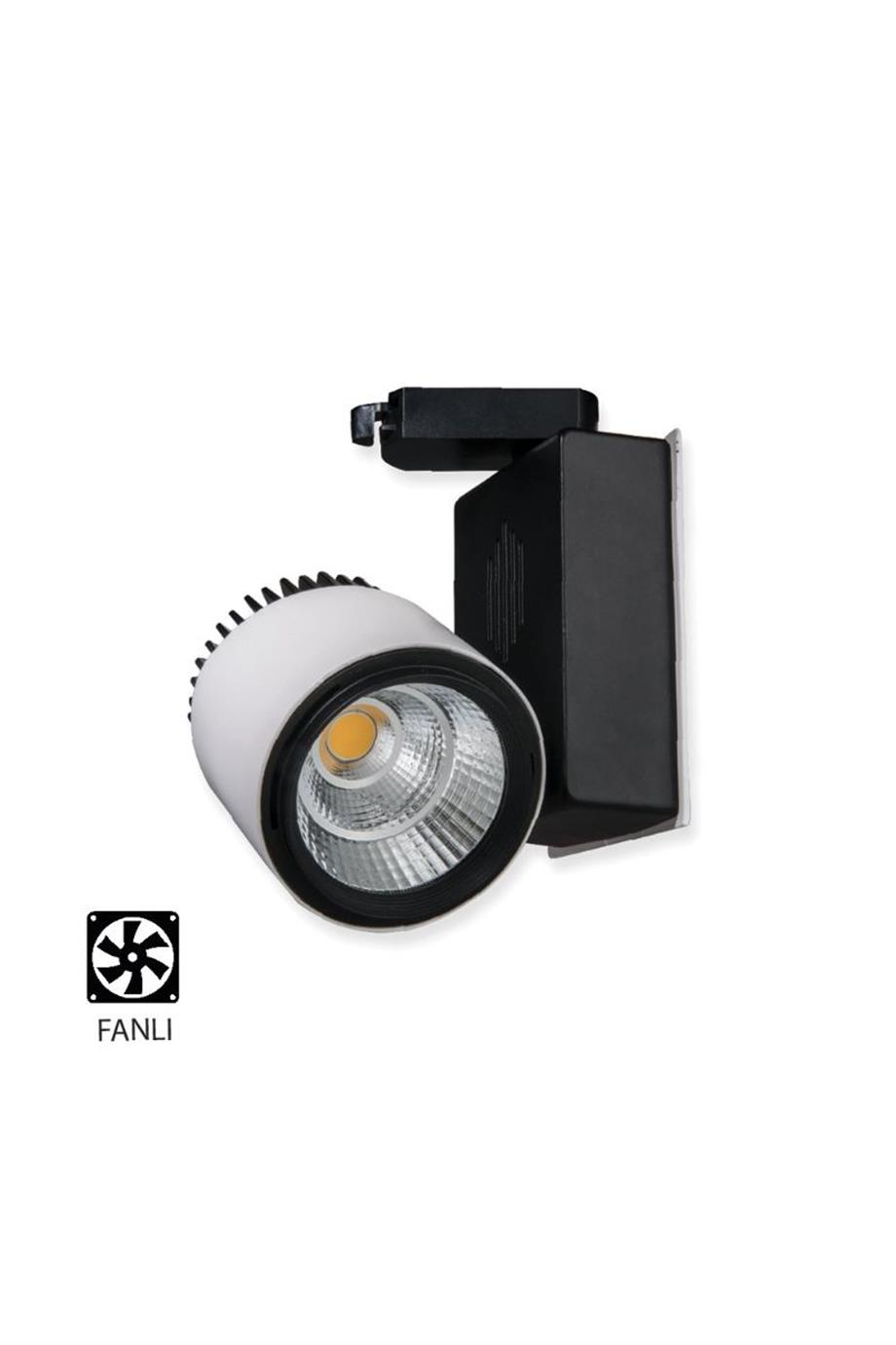 Ray ve Aksesuarlar Sıva Üstü Satürn - Lambasan Trifaze Fanlı Ray Spot