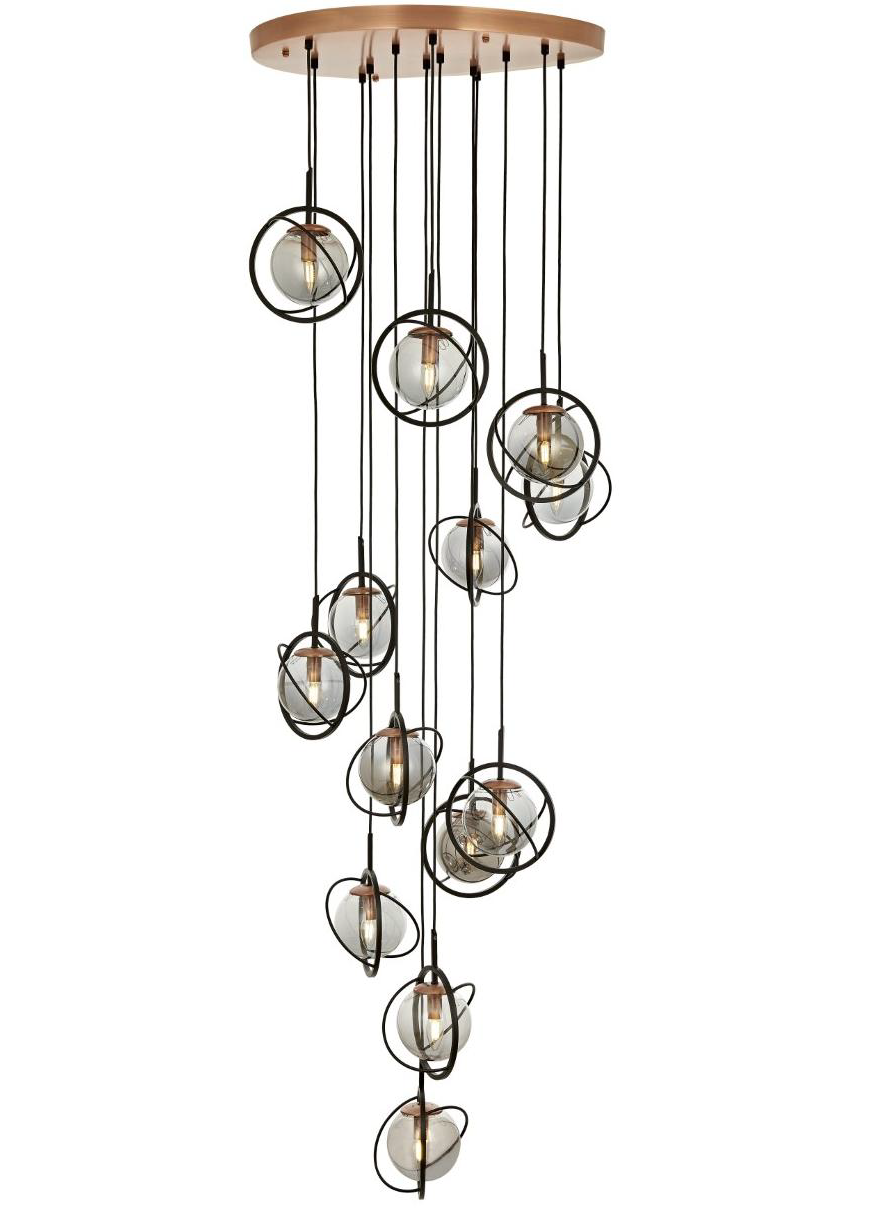 Modern Avize Siyah Boyalı Modern Avize 13lü Siyah Boyalı Modern Avize 13lü