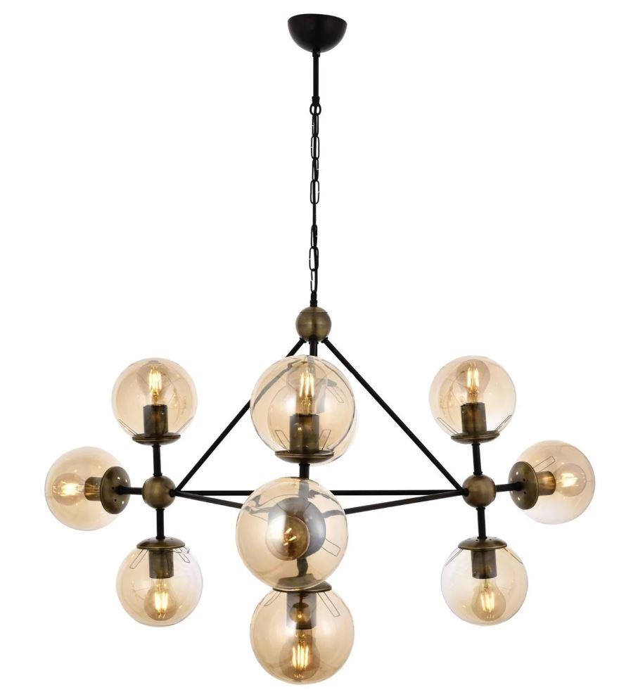 Modern Avize Siyah Boyalı Modern Avize Lambasan Siyah Boyalı Modern Avize