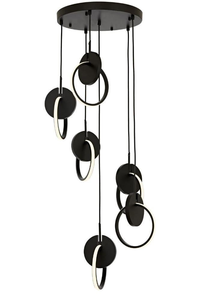 Modern Avize Siyah Boyalı Modern Avize Lambasan Siyah Boyalı Modern Avize