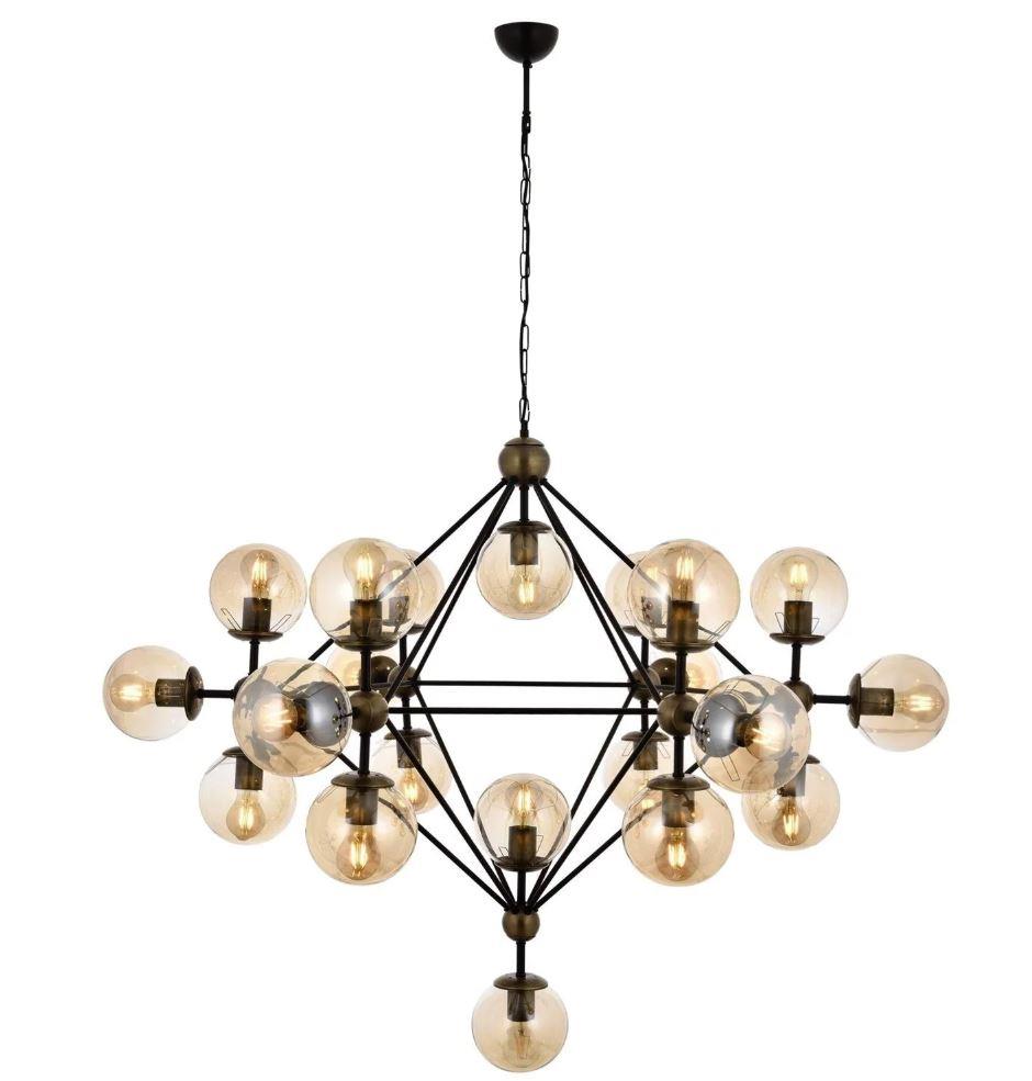 Modern Avize Siyah Boyalı Modern Avize Lambasan Siyah Boyalı Modern Avize