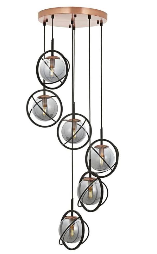 Modern Avize Siyah Boyalı Modern Avize Siyah Boyalı Modern Avize