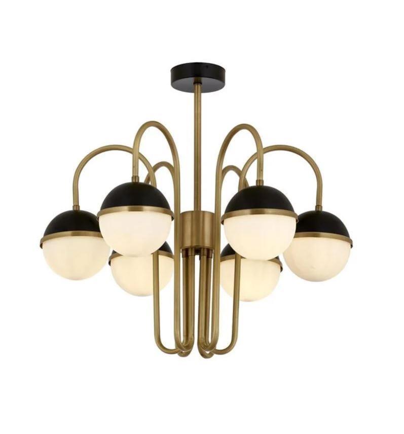 Retro Avize Siyah Boyalı ve Eskitme Kaplama Retro Avize Lambasan Siyah Boyalı ve Eskitme Kaplama Retro Avize