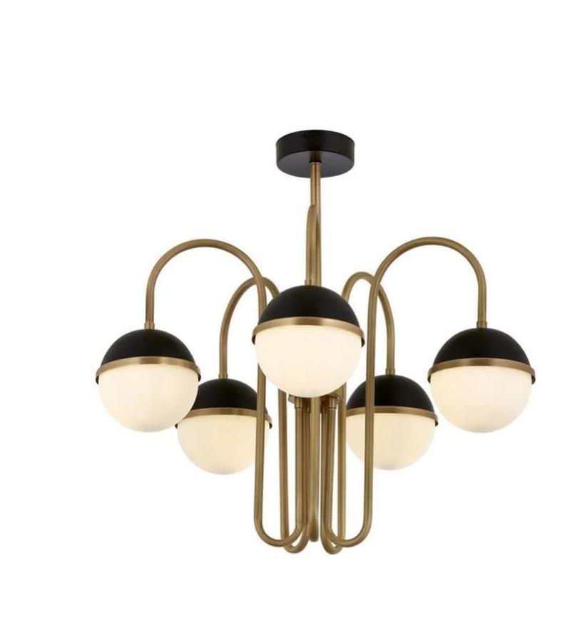 Retro Avize Siyah Boyalı ve Eskitme Kaplama Retro Avize Lambasan Siyah Boyalı ve Eskitme Kaplama Retro Avize