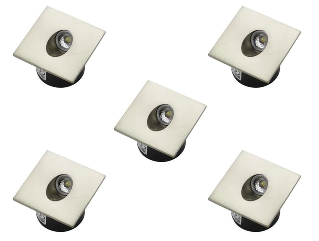 Cam Spotlar ZÜMRÜT BEYAZ-SİYAH-KROM - 3W LED GÖMME ARMATÜR ZÜMRÜT BEYAZ-SİYAH-MAT KROM - 3W LED GÖMME ARMATÜR-5Lİ