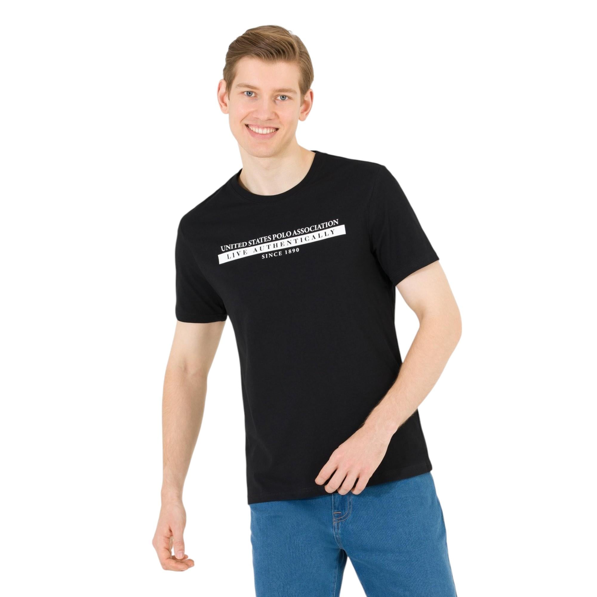  Erkek Baskılı Logolu T-shirt
