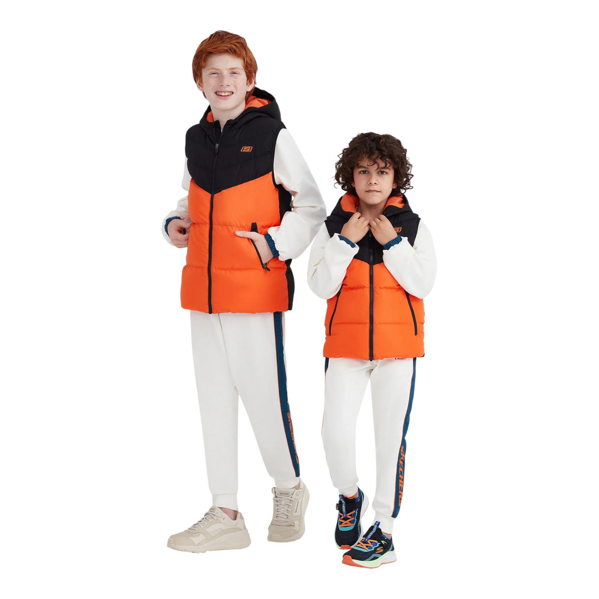 B Outerwear Padded Vest Büyük Erkek Çocuk Turuncu Yelek Sk232024-700