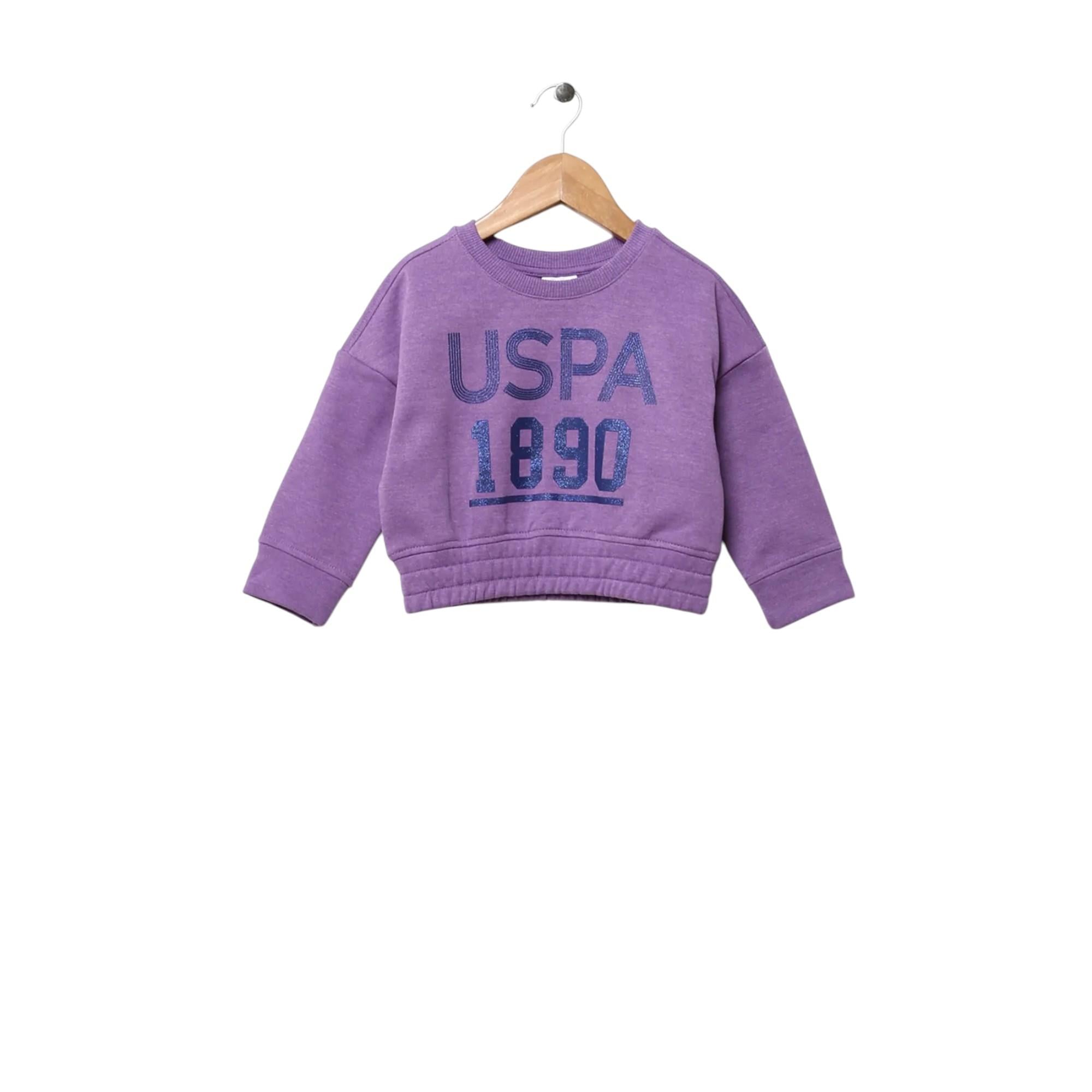 Baskılı Kız Çocuk Pembe Sweatshırt Edı
