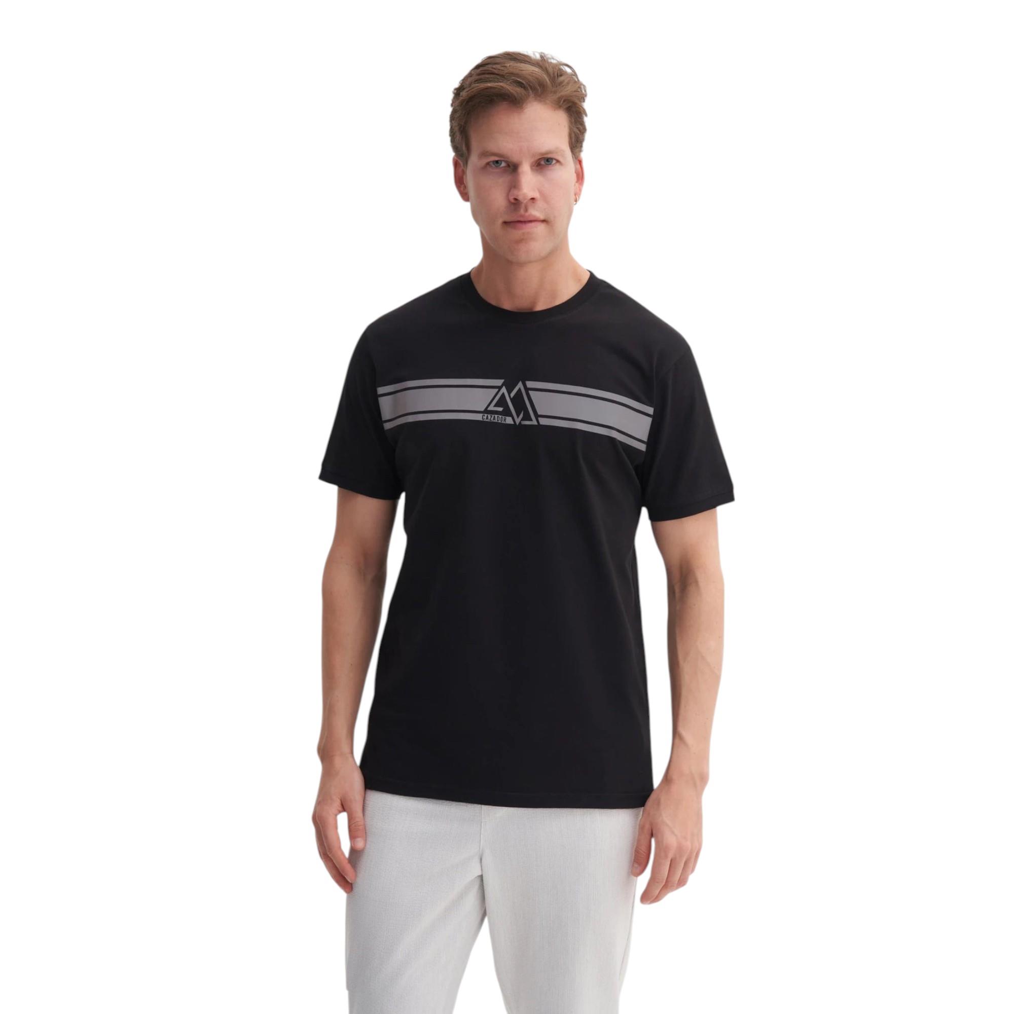 Bisiklet Yaka Regular Fit Pamuklu Tişört 4114