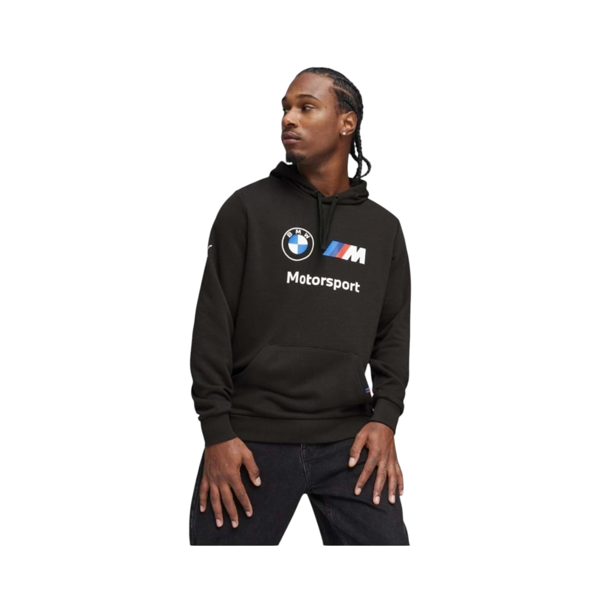 Bmw Mms Ess Hoodie Ft Erkek Kapüşonlu Sweatshirt Siyah 624162-01 