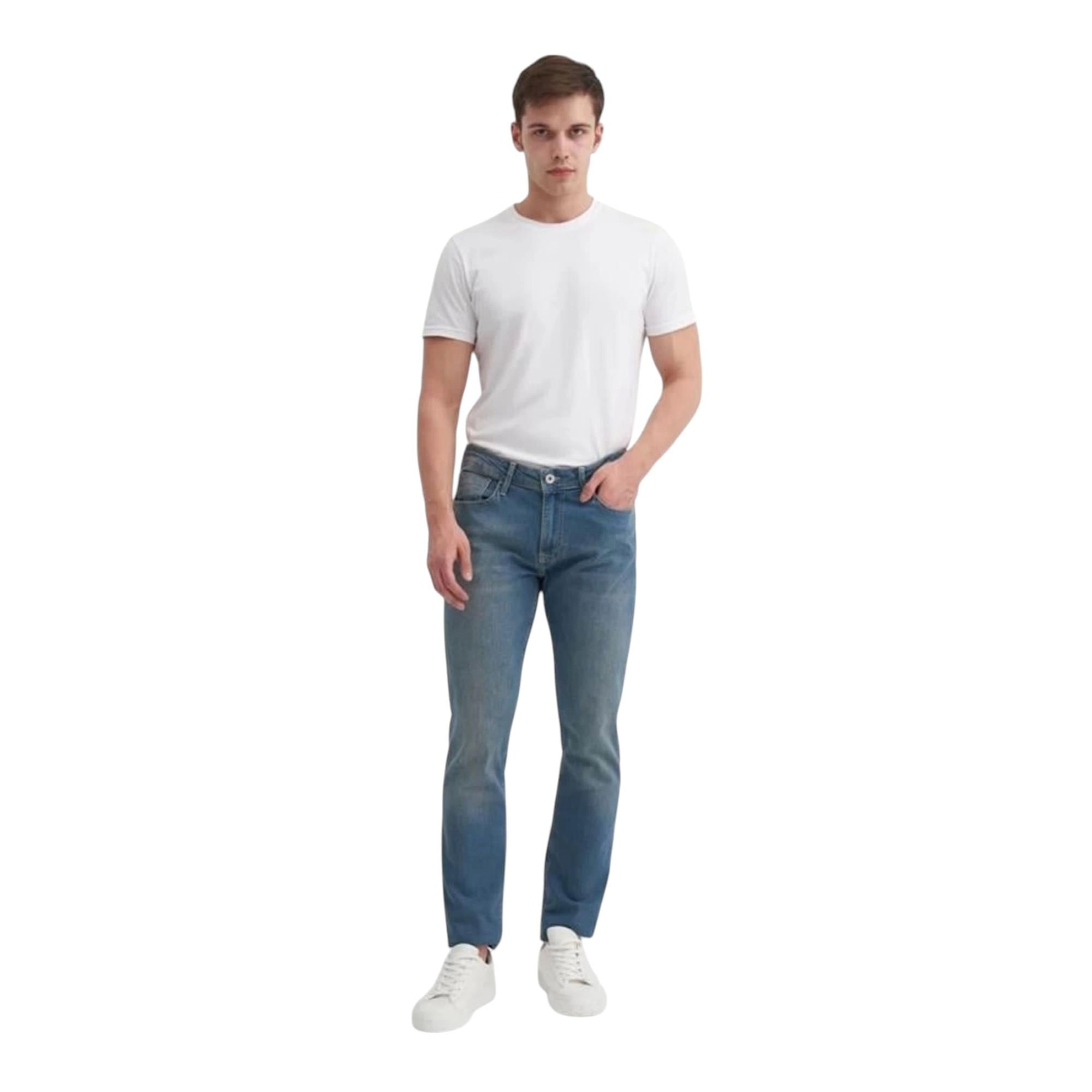 Erkek Kot Pantolon 0704 Parker Normal Bel Dar Paça Slim Fit