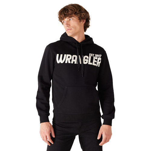 Erkek Siyah Kapüşonlu Sweatshirt 