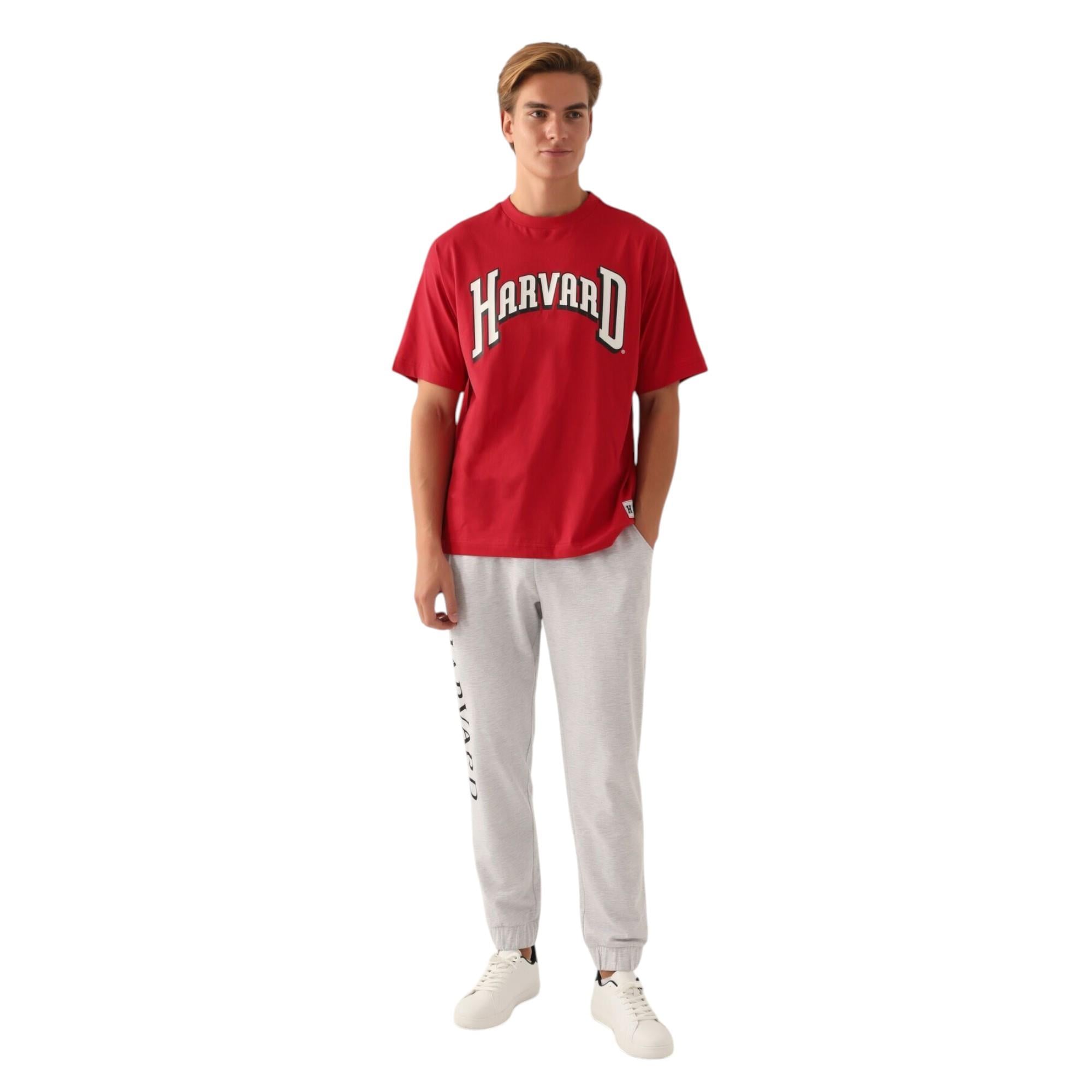 Harvard Baskılı Erkek T-shirt