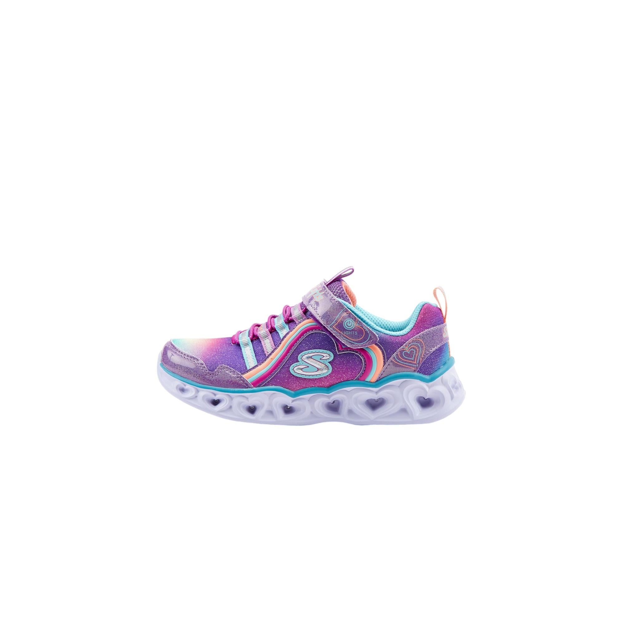 Heart Lights - Rainbow Lux Büyük Kız Çocuk Mor Işıklı Spor Ayakkabı 302308l Prmt