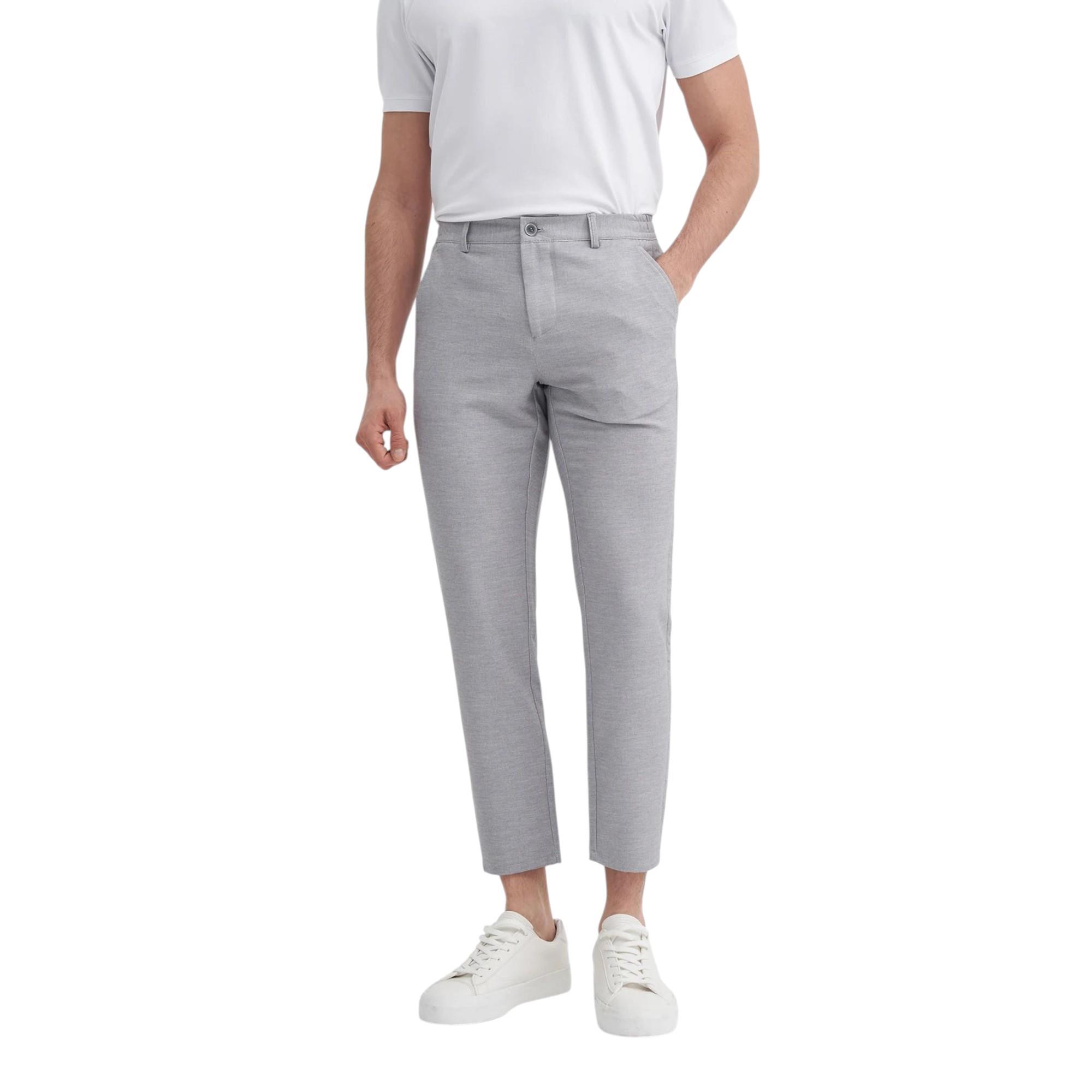 Jogger Örme Pantolon Düz Paça Cepli