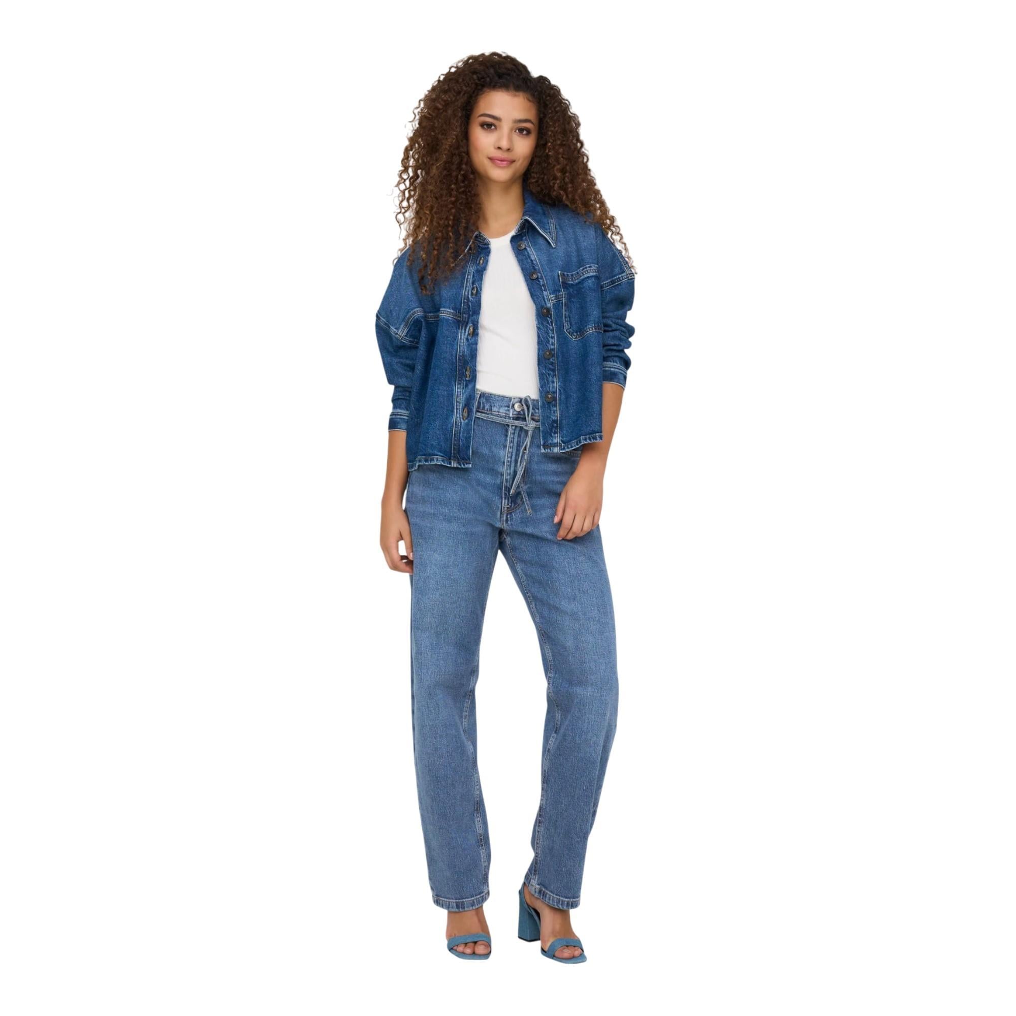 Kadın Yüksek Bel Dar Kesim Jeans 15347668