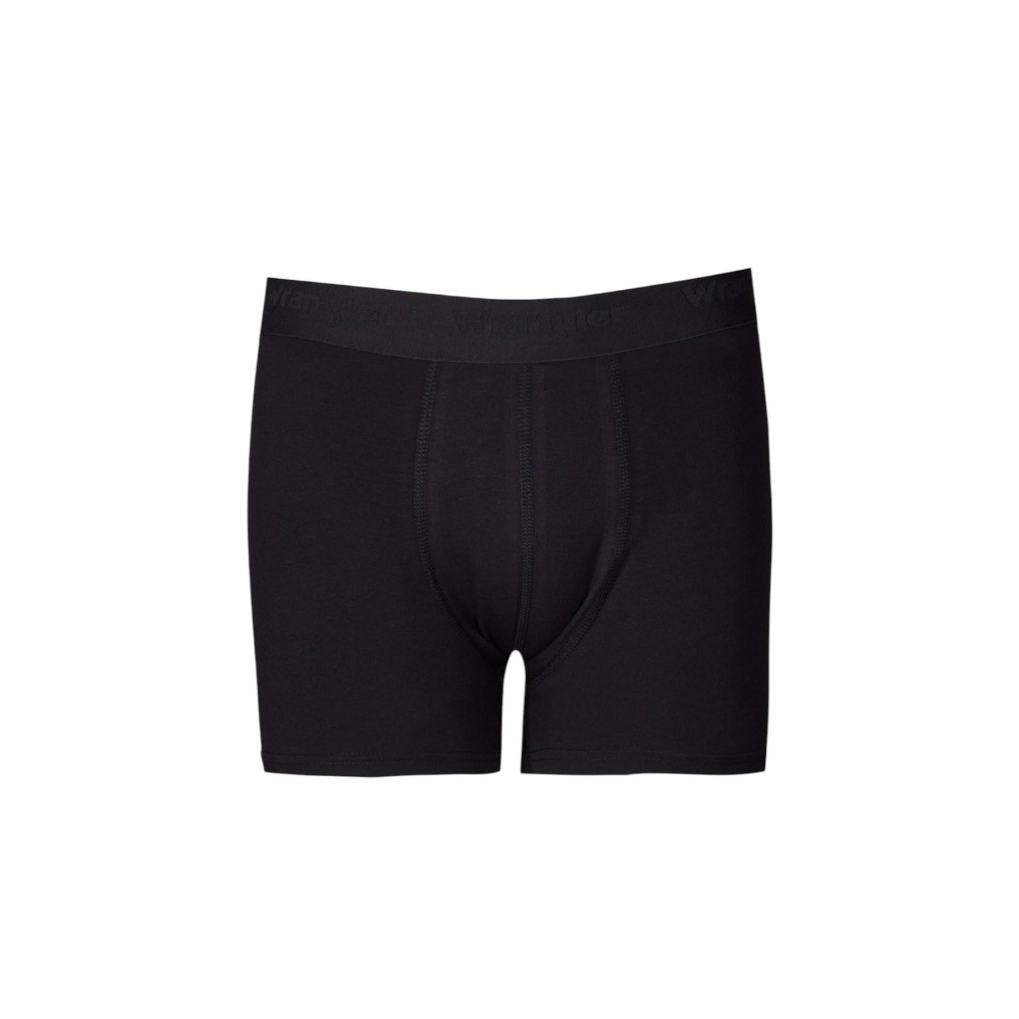 Regular Fit Normal Kesim Siyah Pamuklu Esnek Tekli Boxer