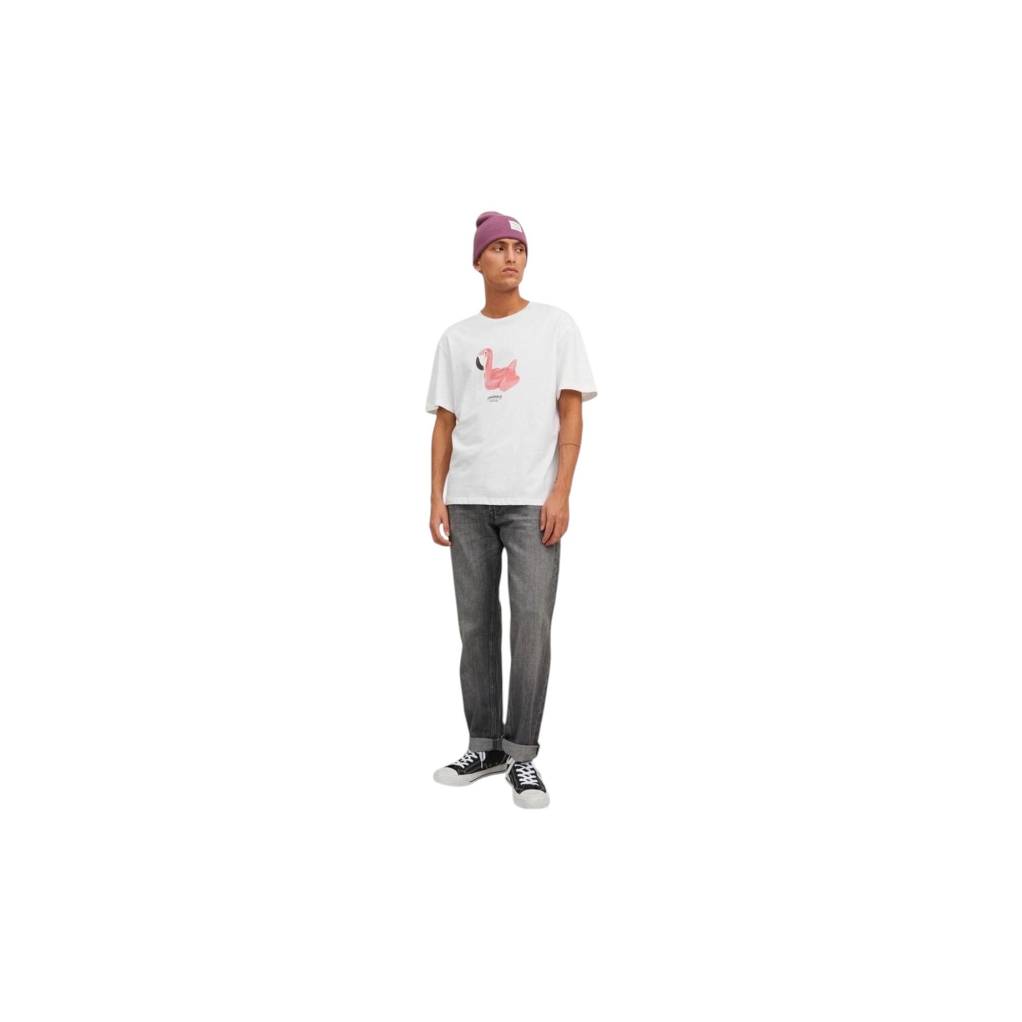 Sıfır Yaka Baskılı Sarı Erkek %100 Pamuk T-shirt 12238166