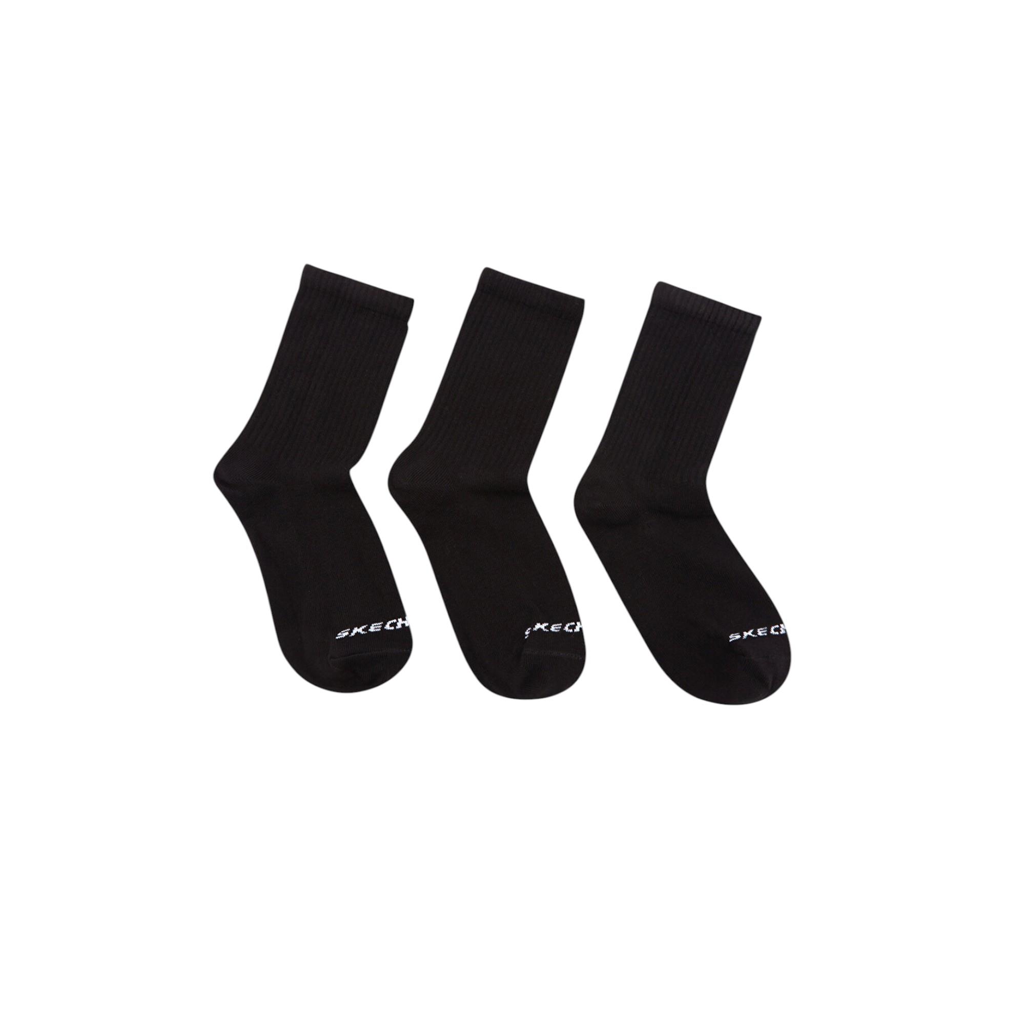 U 3 Pack Crew Cut Sock Unisex Siyah Çorap S212283-001