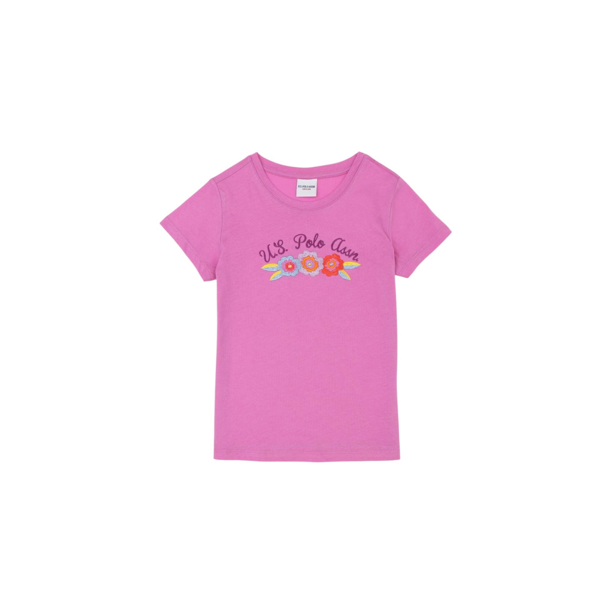 U.S. Polo Assn. Kız Çocuk Bisiklet Yaka Tişört 1835233 