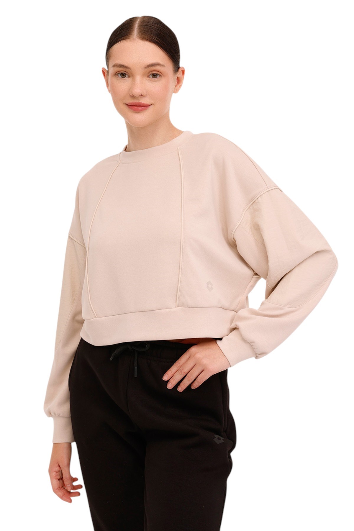 W-BETHANY C NECK SWT 4PR Bej Kadın Sweatshirt