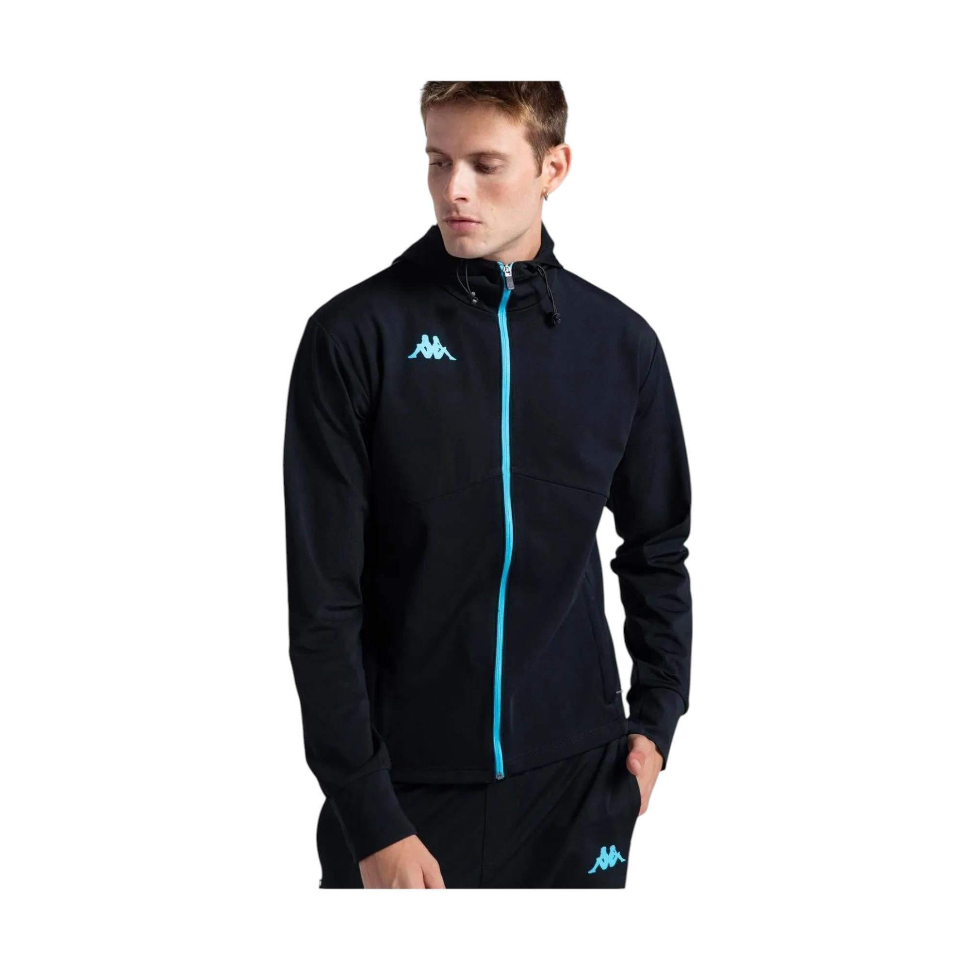  Erkek Siyah Regular Fit Fermuarlı Sweatshirt