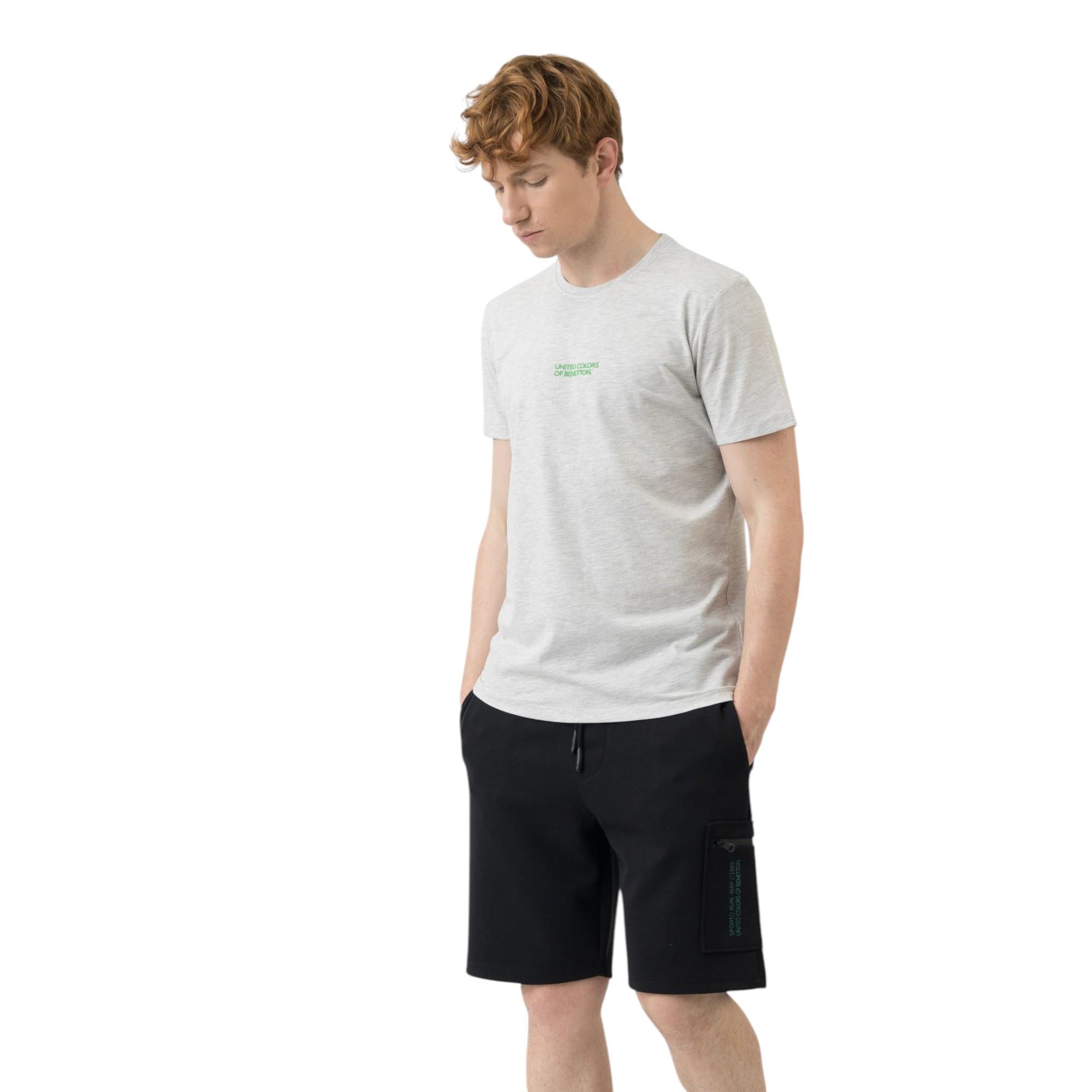  Erkek Yazı Baskılı T-shirt 