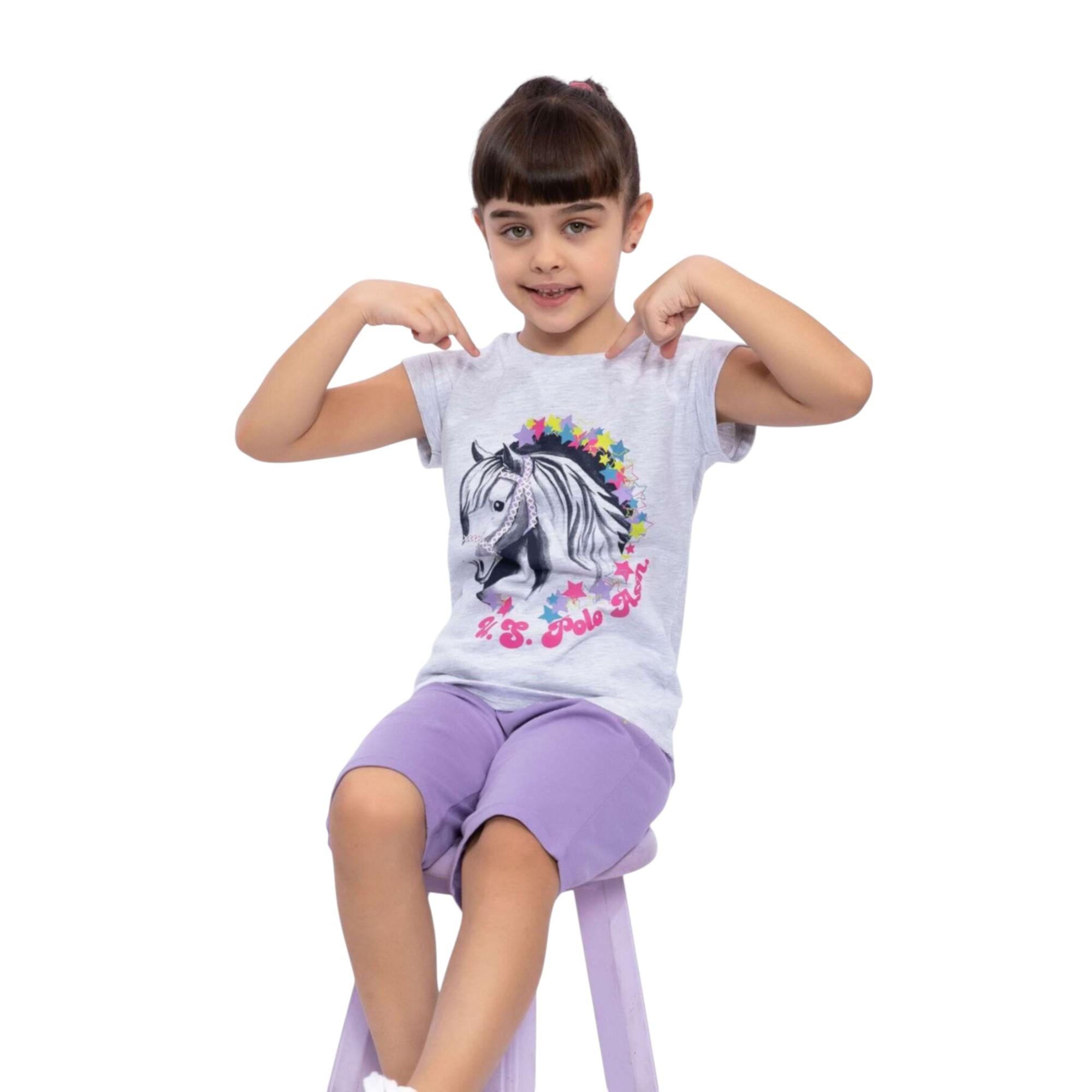  Kız Çocuk 2'li Kapri Takım