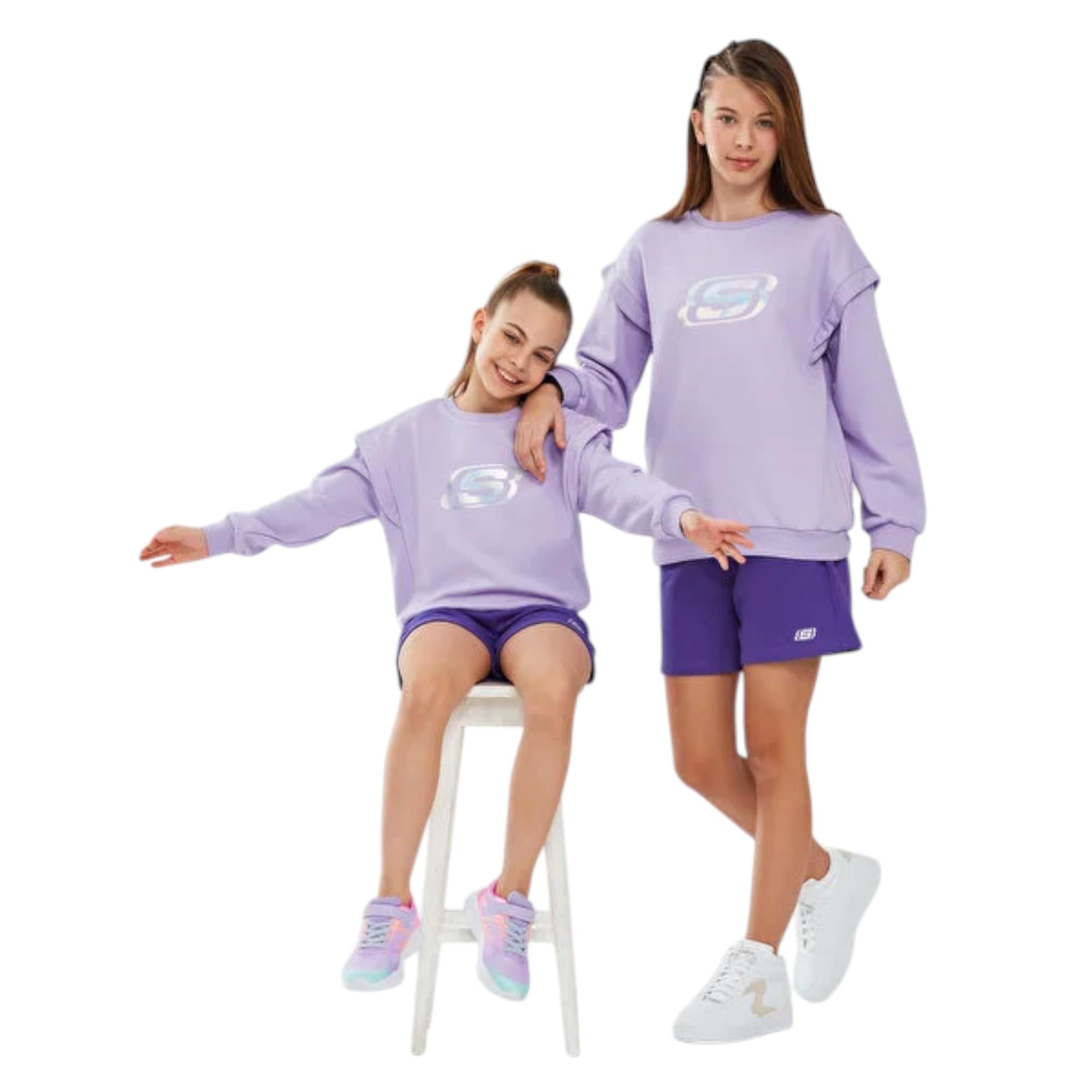  Kız Çocuk Lila Sweatshirt