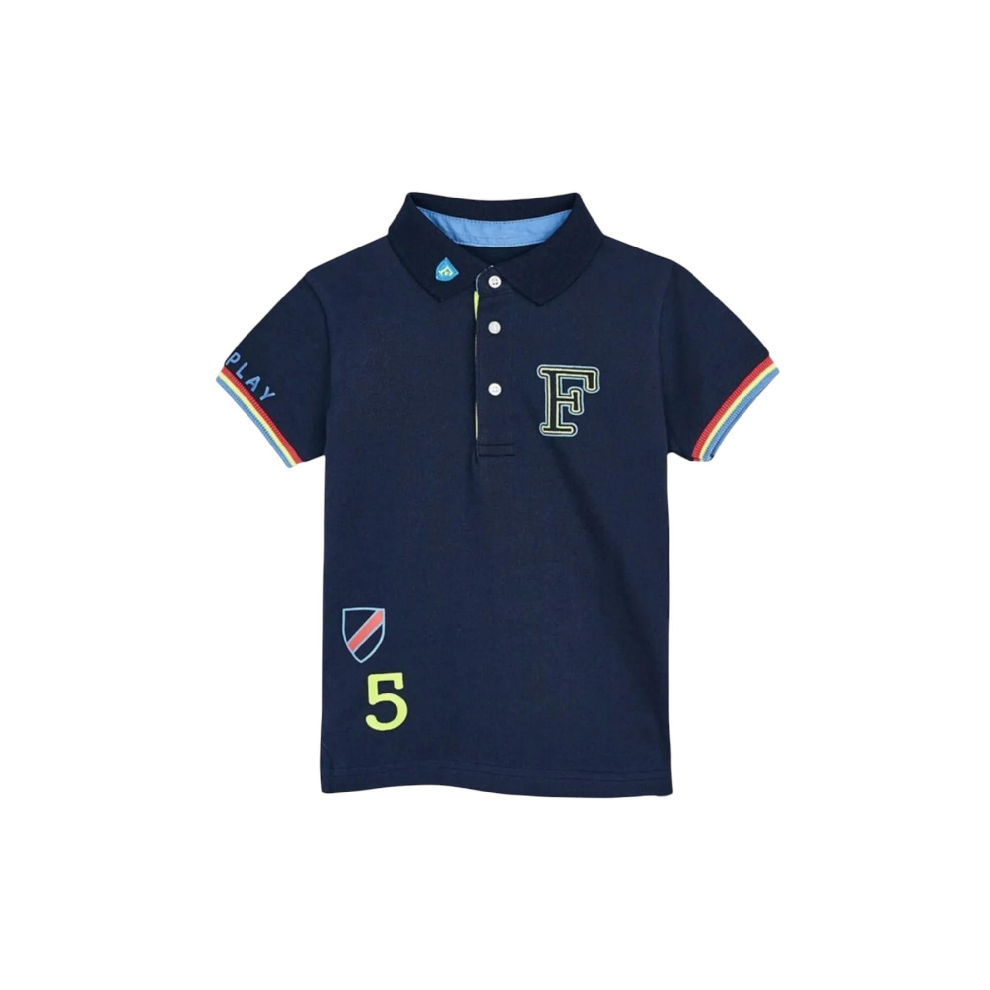  Polo Kısa Kol Yakası Baskılı Erkek Çocuk T-shirt