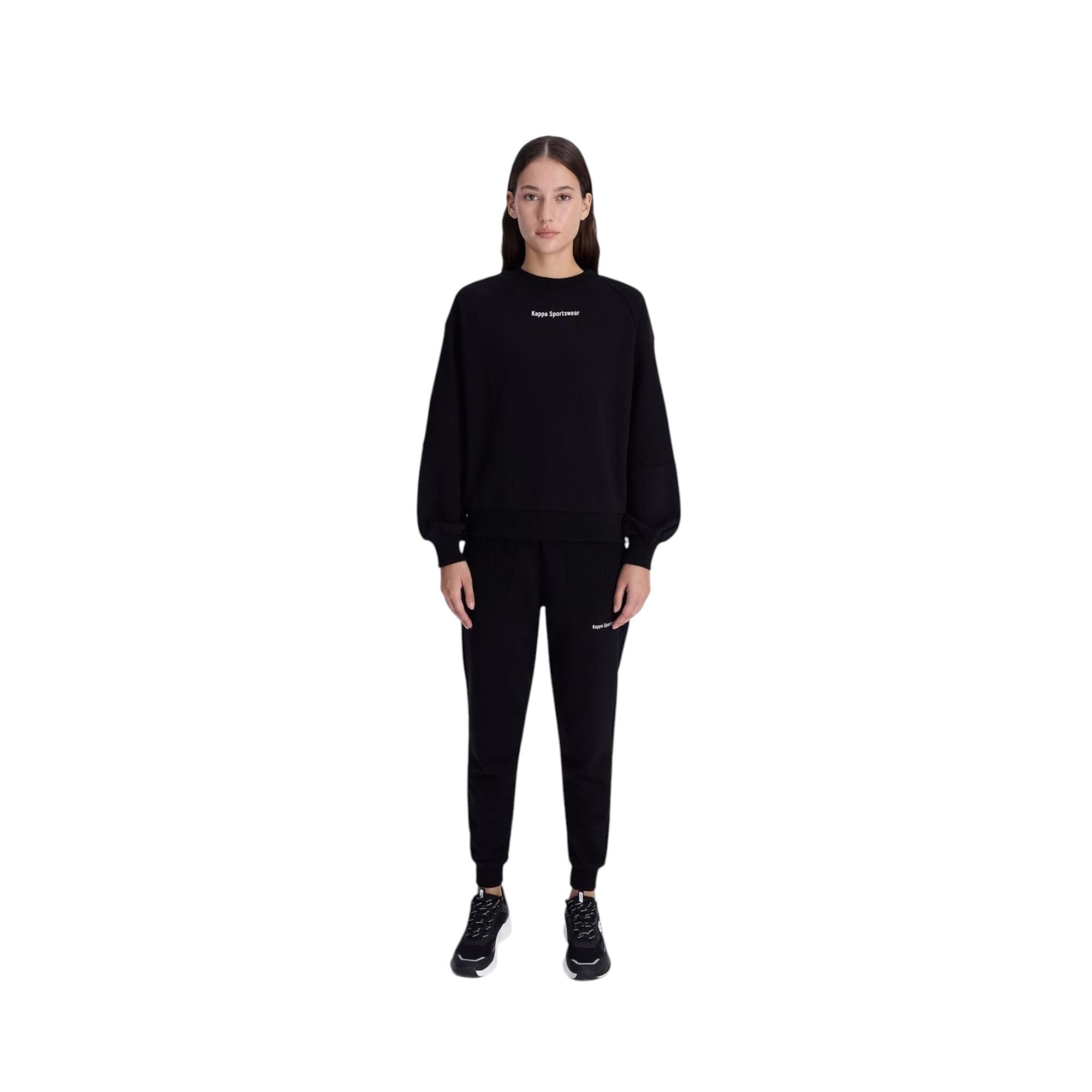 Authentic Angely Kadın Siyah Comfort Fit Sweatshirt