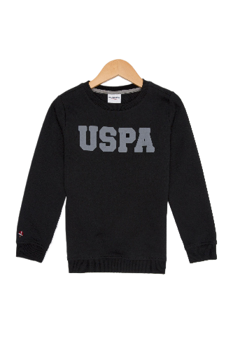 Baskılı Bisiklet Yaka Erkek Çocuk Sweatshirt
