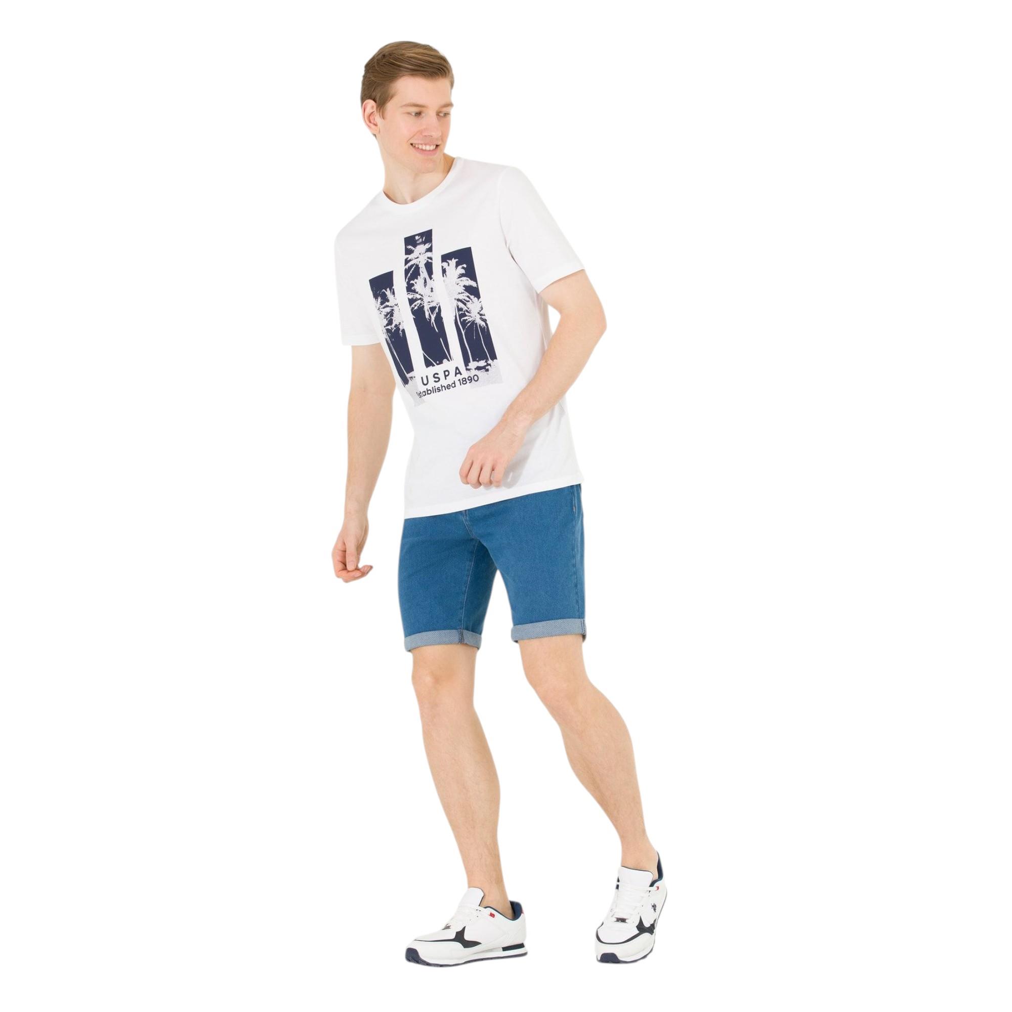 Bisiklet Yaka Baskılı T-shirt 1573624