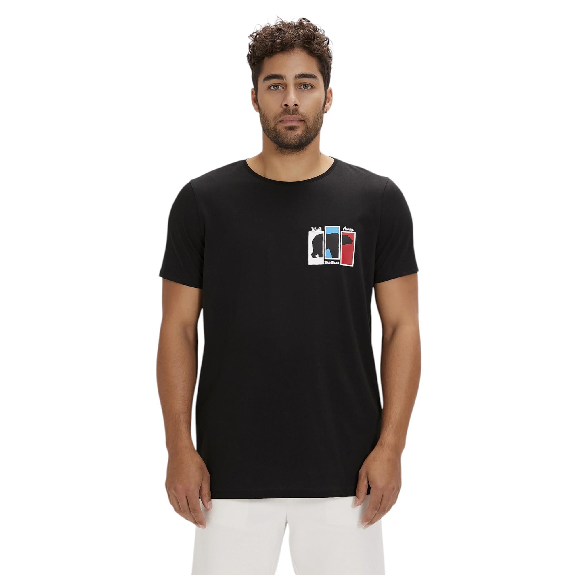 ERKEK BASKILI BİSİKLET YAKA T-SHIRT