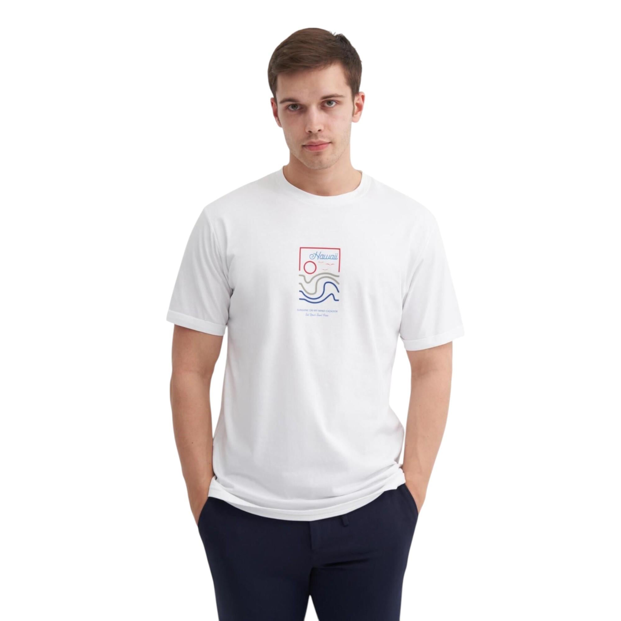 Erkek Bisiklet Yaka Regular Fit Pamuklu Desenli Tişört 4188 
