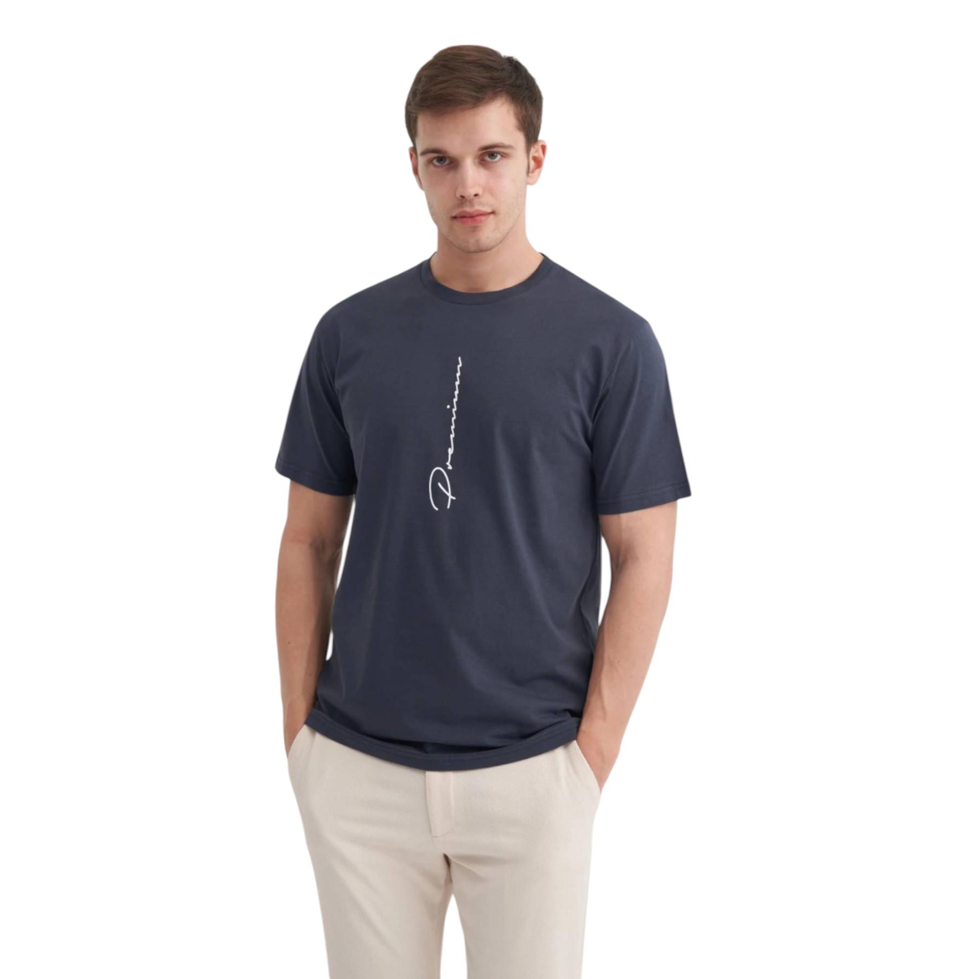 Erkek Bisiklet Yaka Regular Fit Pamuklu Tişört 4091 