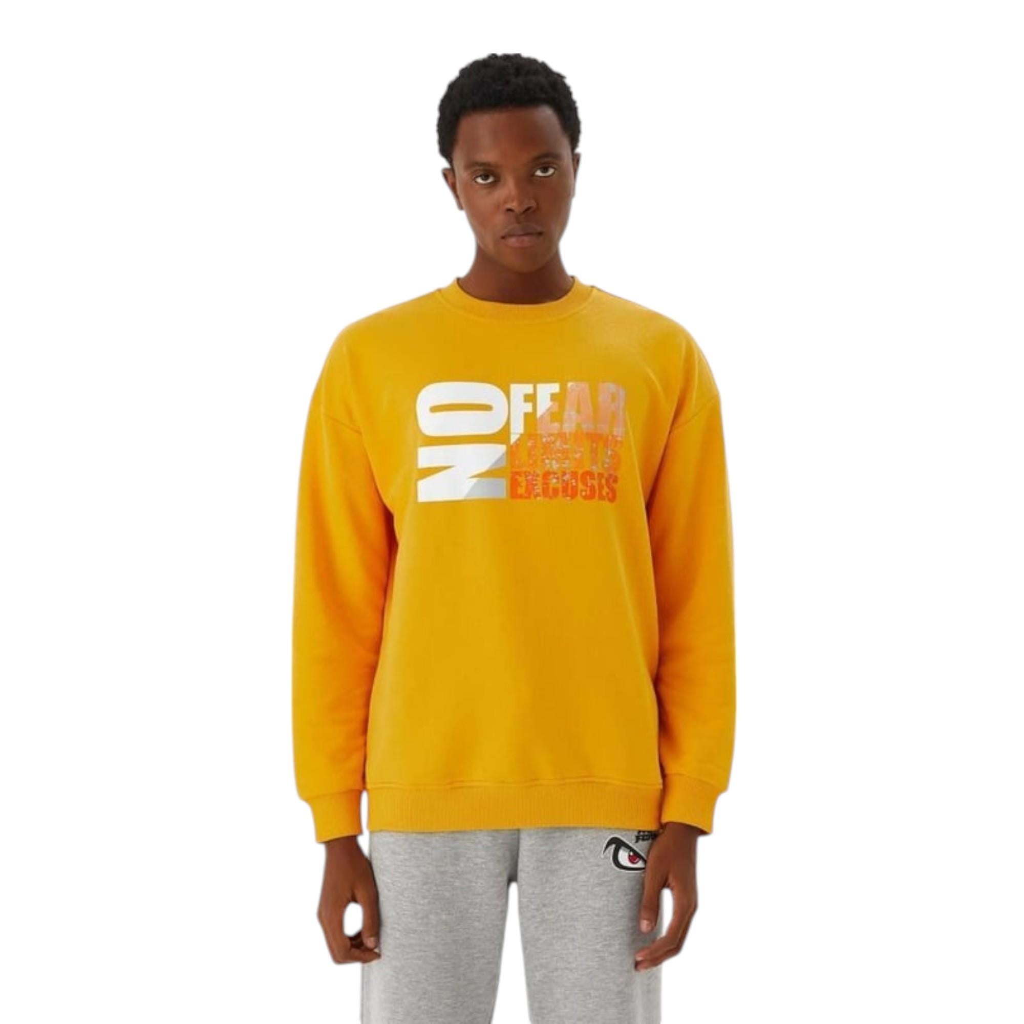 Erkek Bisiklet Yaka Uzun Kollu Sweatshirt