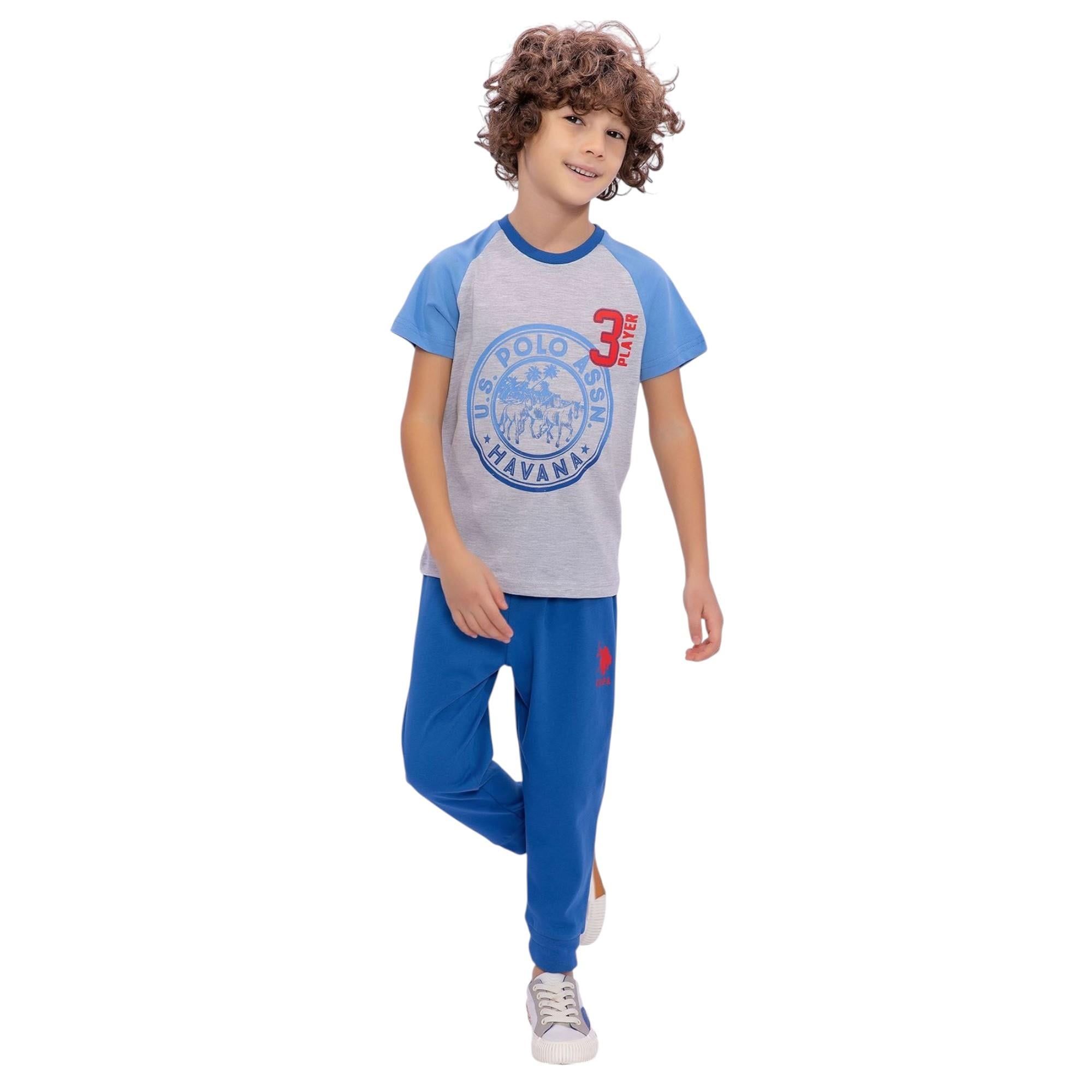 Erkek Çocuk Havana Baskılı Pijama Takımı
