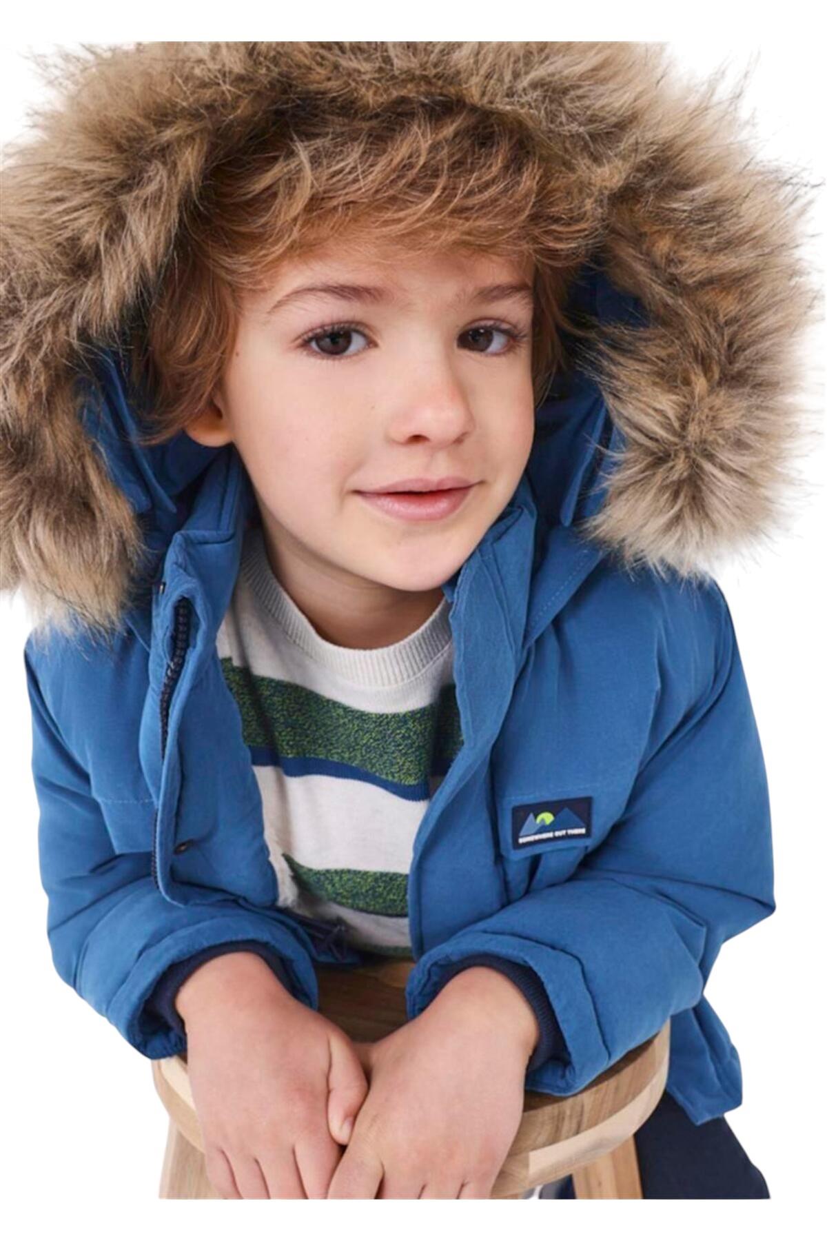 Erkek Çocuk Kapüşonlu Parka