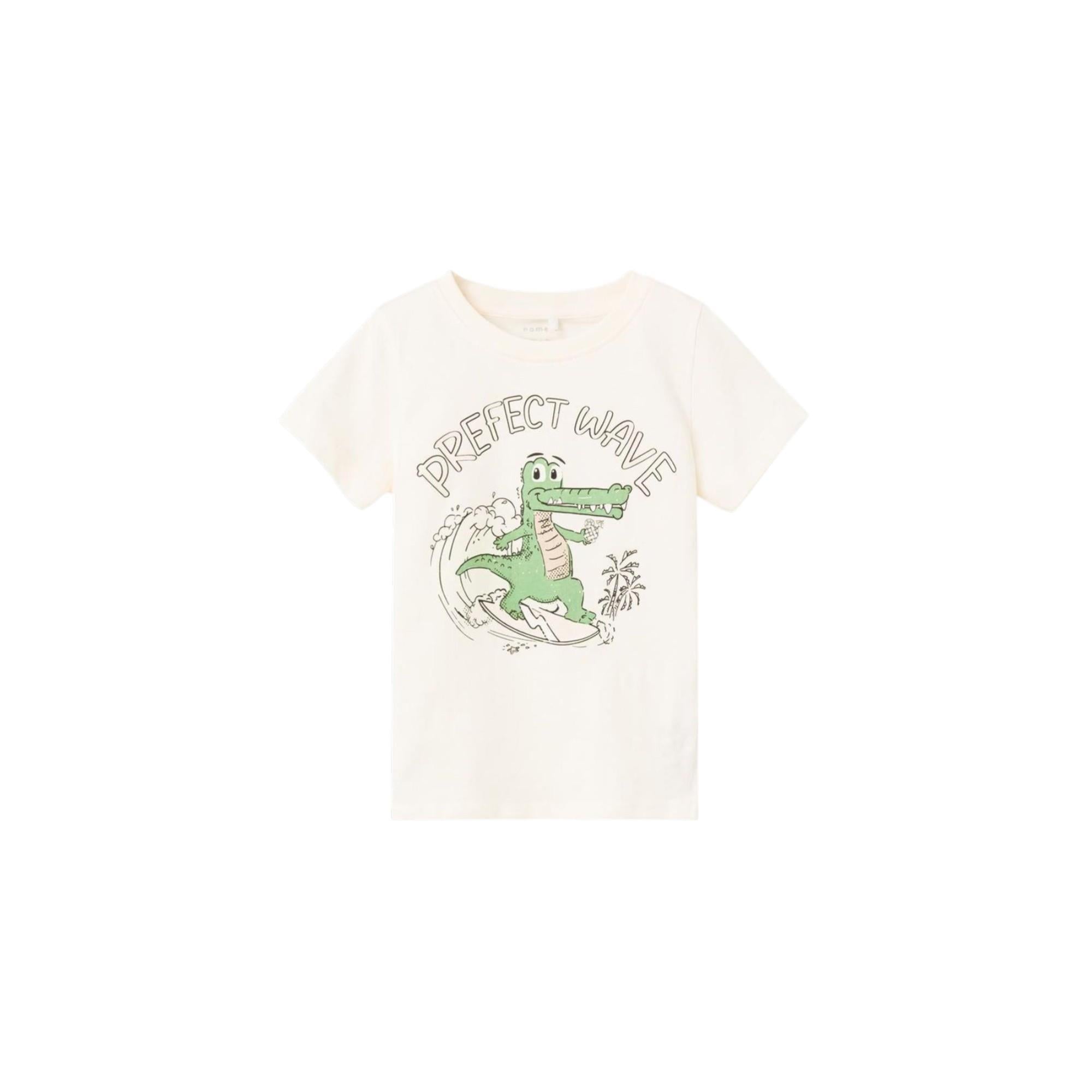 Erkek Çocuk Timsah Baskili Güneste Renk Degistiren T-Shirt