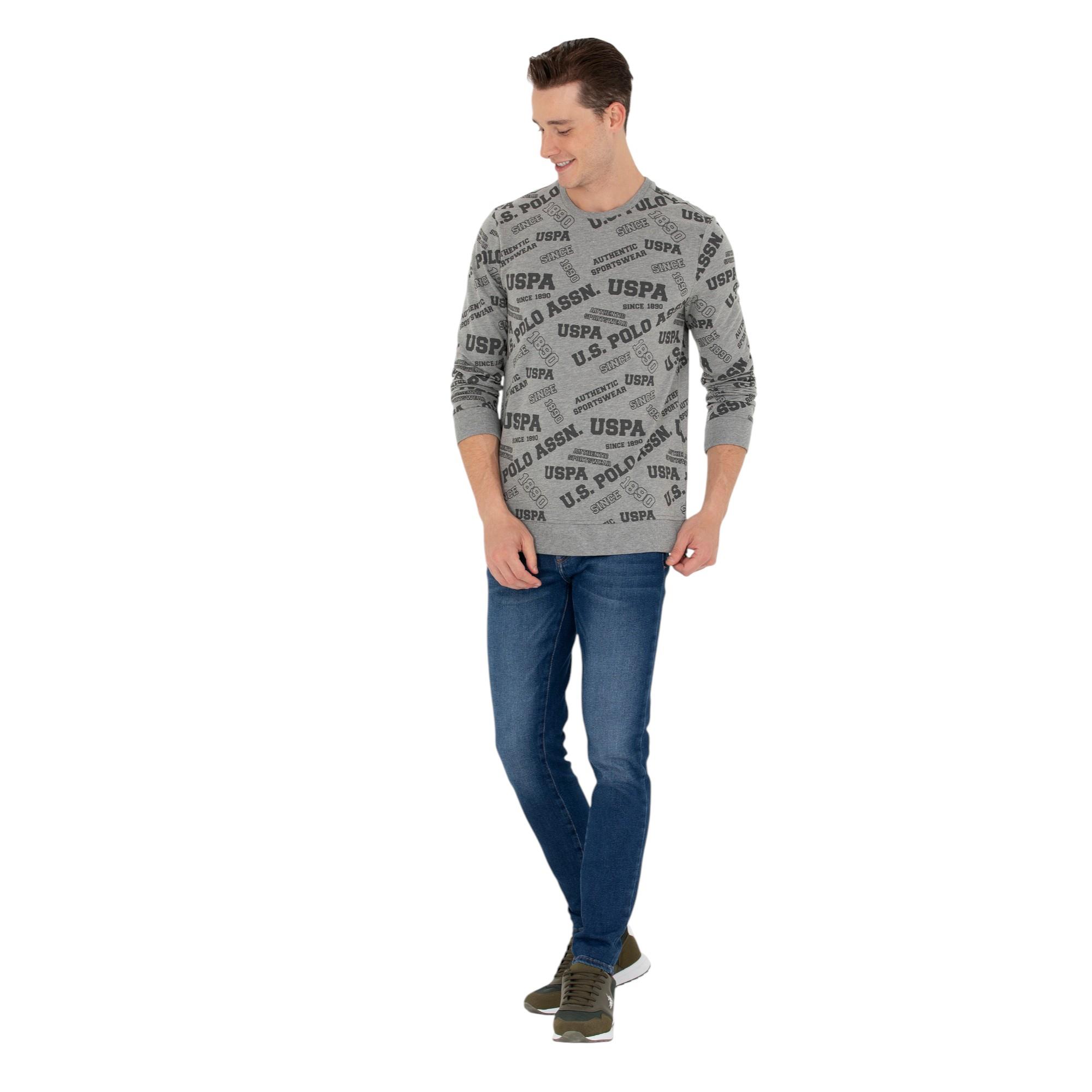 Erkek Gri Melanj Sweatshirt 1451942