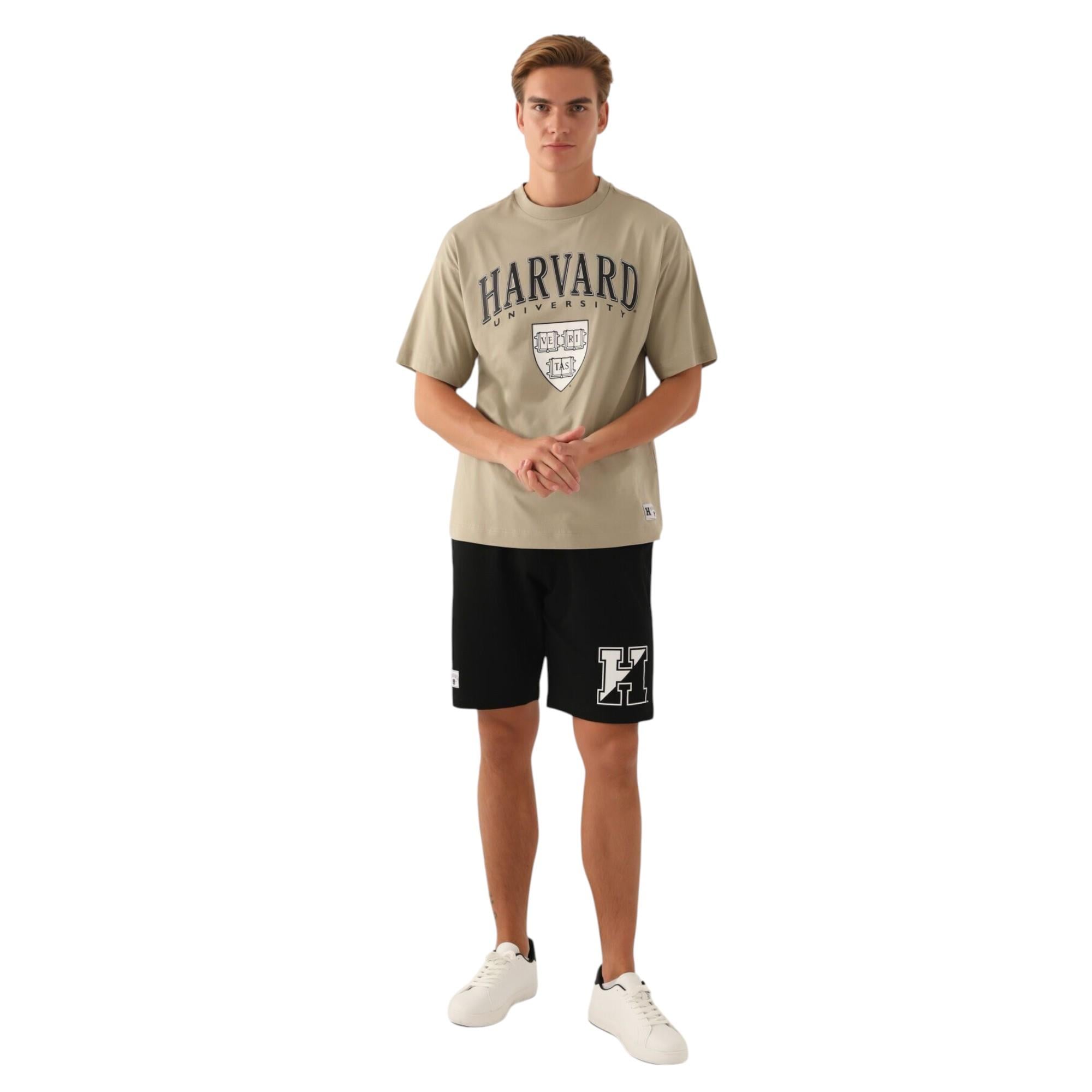 Erkek Harvard Baskılı T-shirt