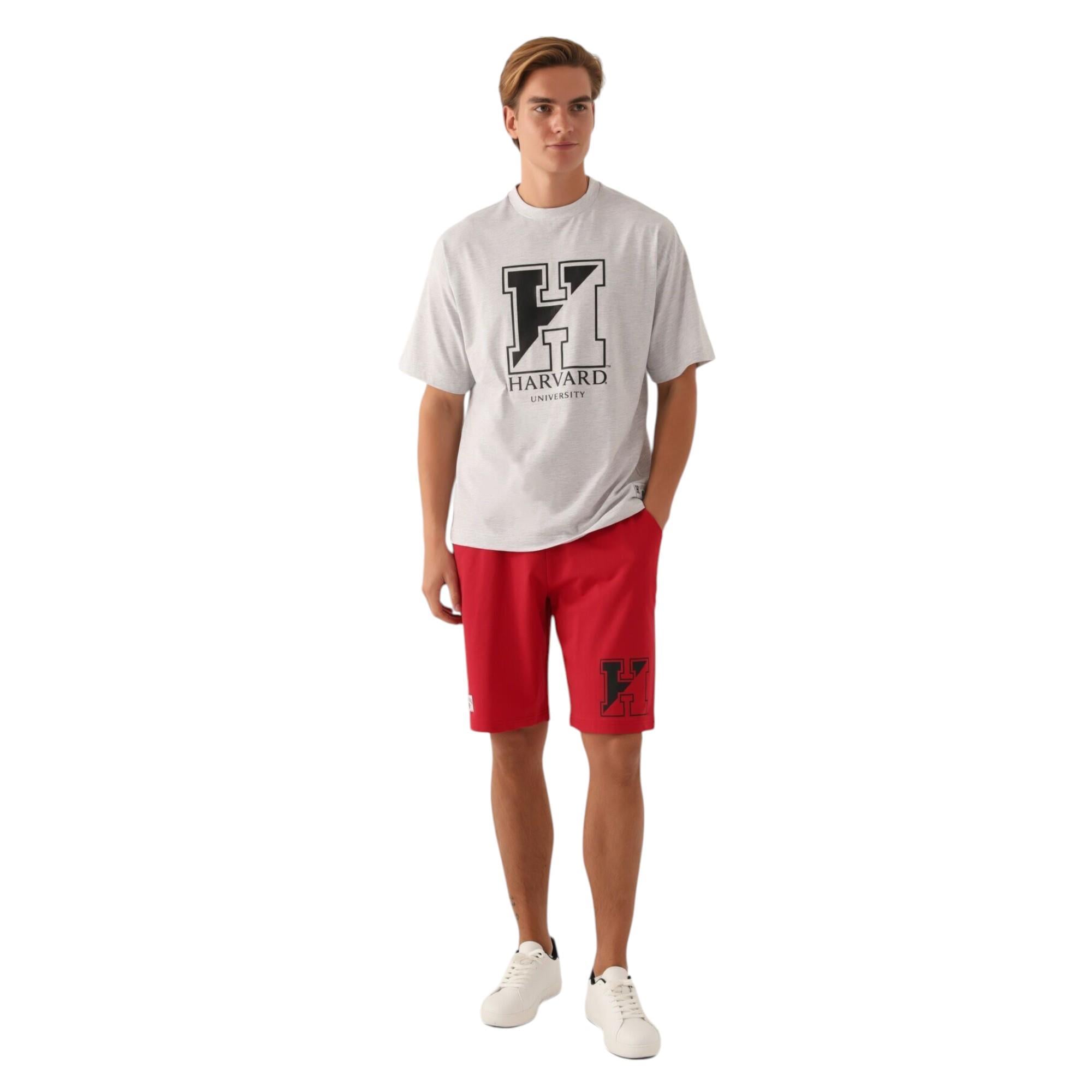 Erkek Harvard Baskılı T-shirt